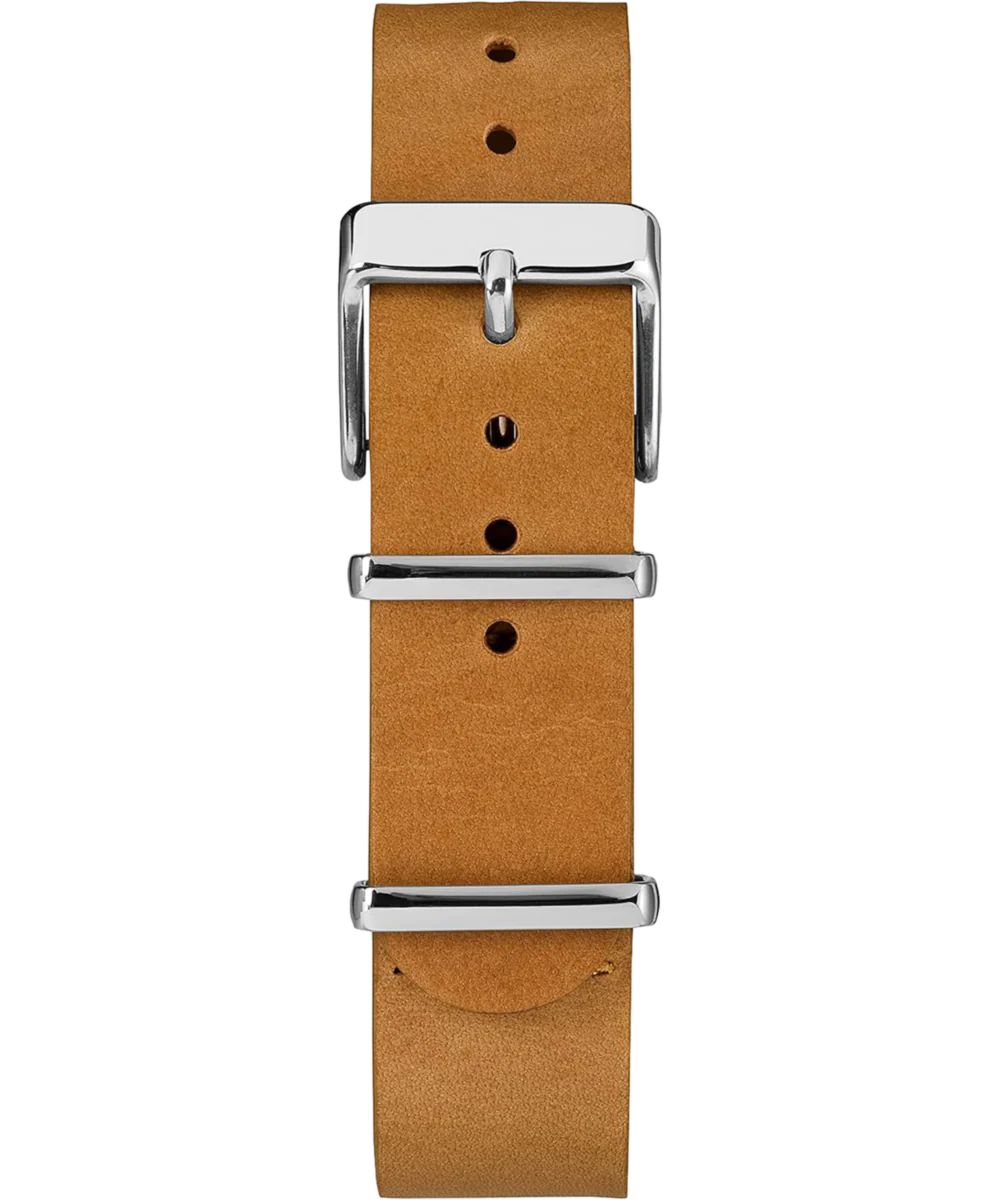 20mm Leather Slip-Thru Double Layer Strap