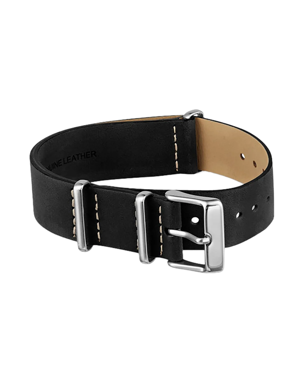 20mm Leather Slip-Thru Double Layer Strap