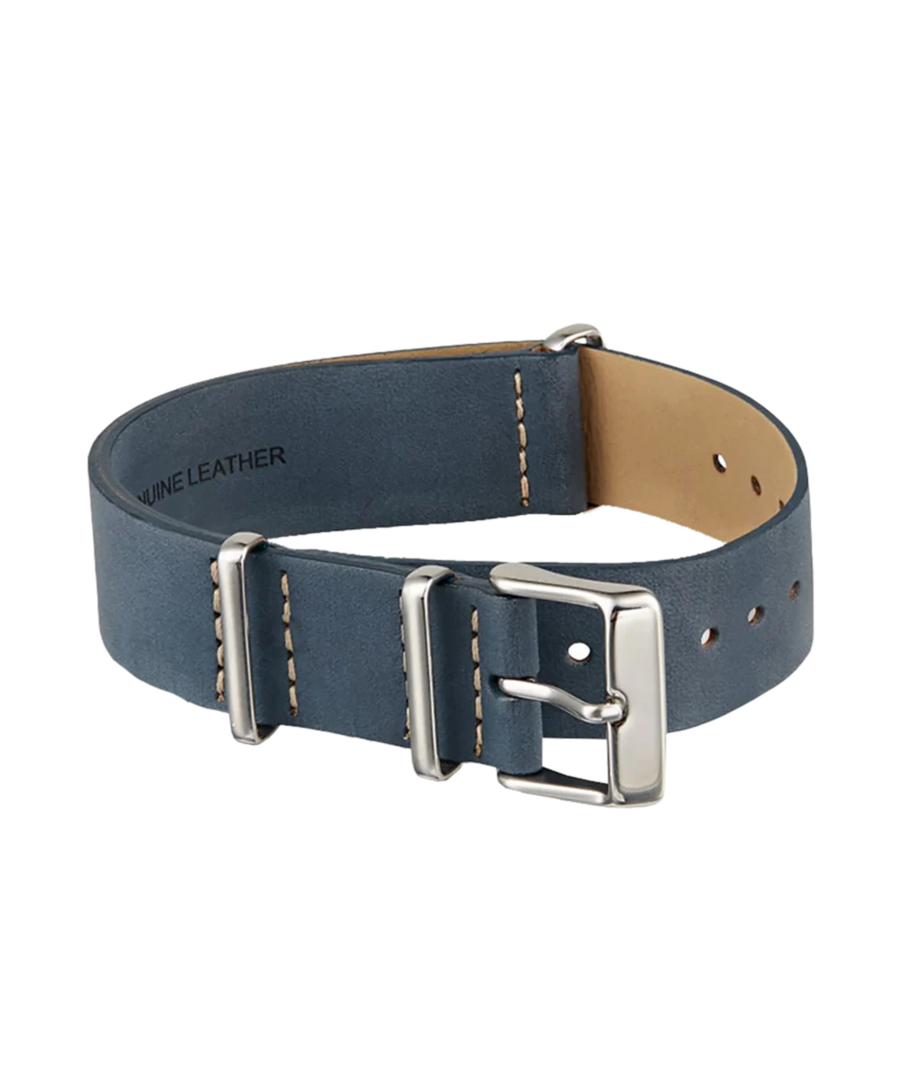 20mm Leather Slip-Thru Double Layer Strap