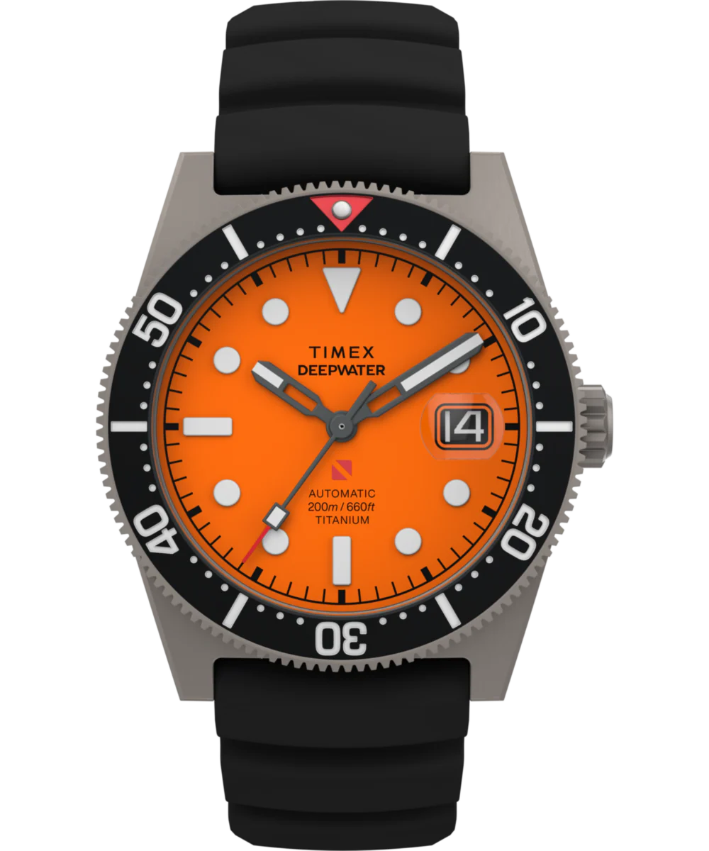 Deepwater Reef 200 Titanium Automatic 41mm Synthetic Rubber Strap Watch