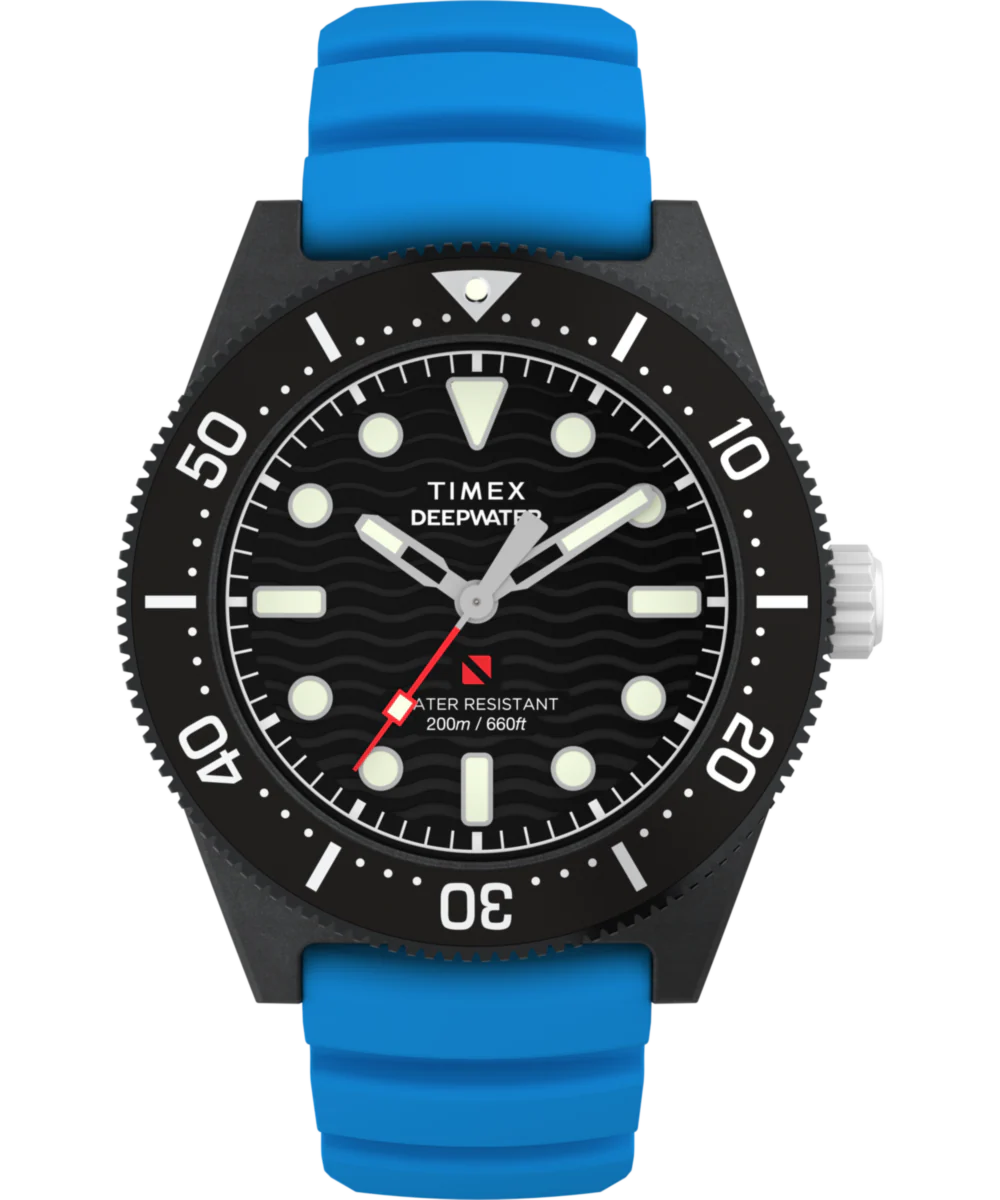 Deepwater Reef 200 XCF 43mm Synthetic Rubber Strap Watch