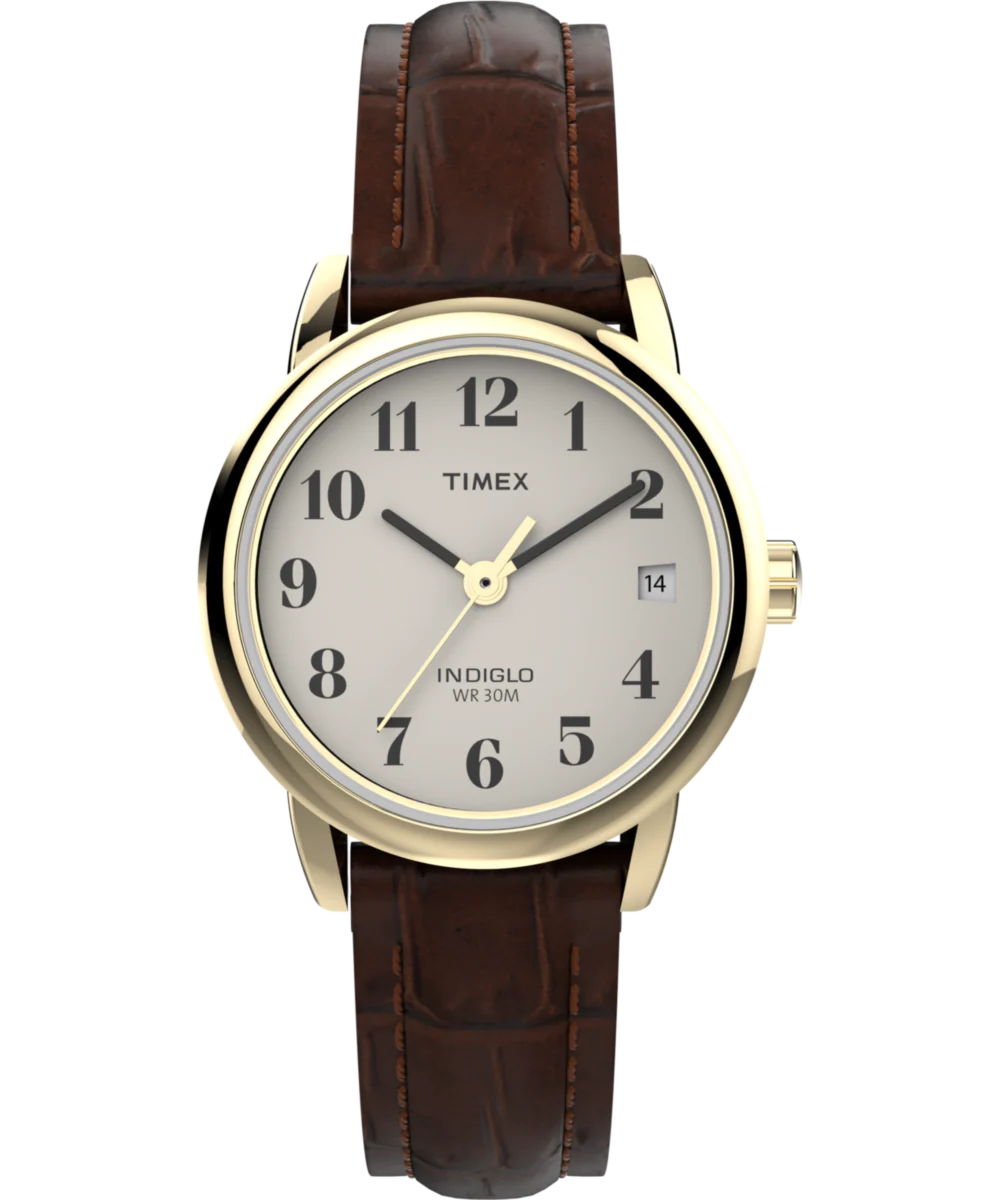 Easy Reader® 25mm Leather Strap Watch
