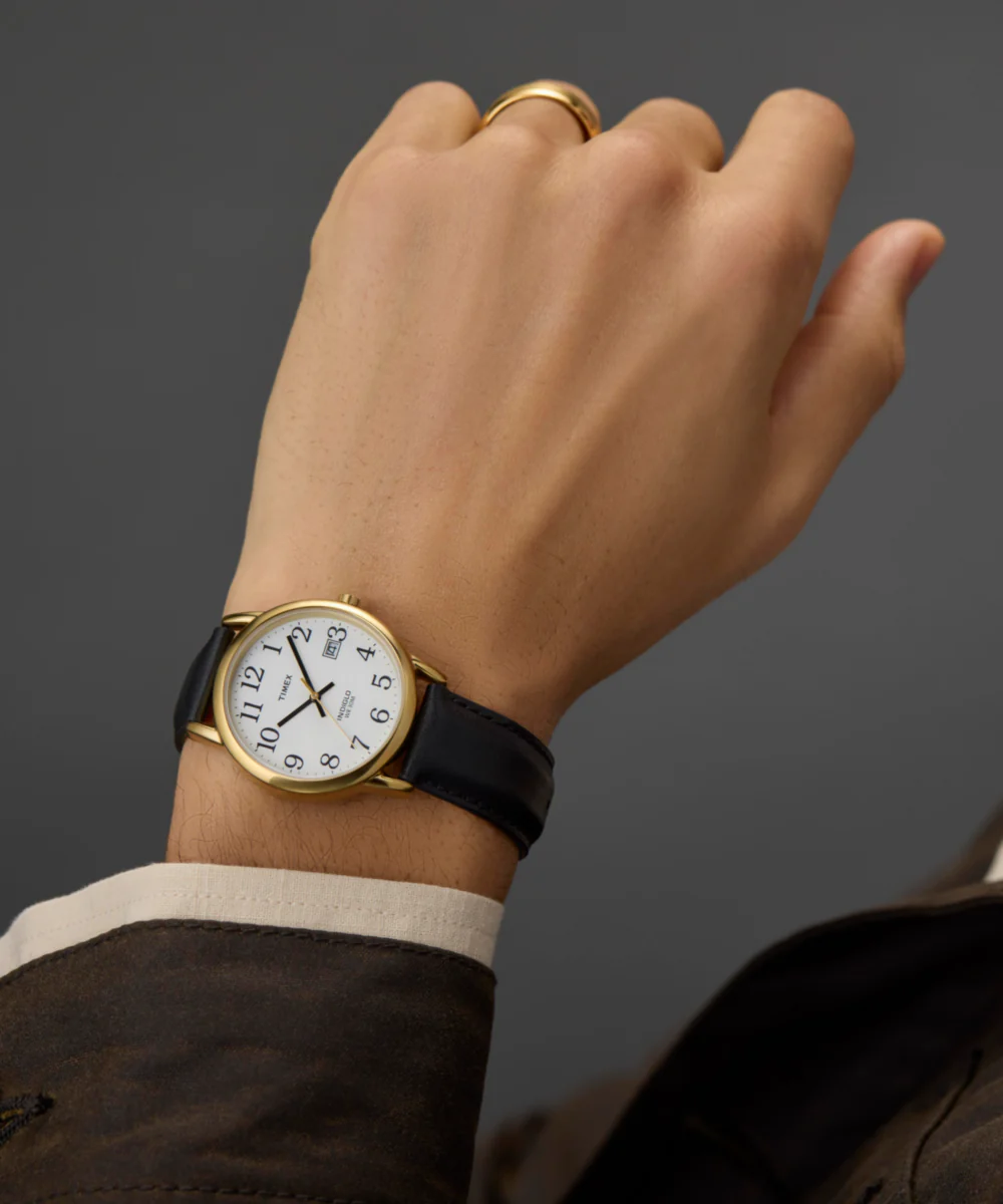 Easy Reader 35mm Leather Strap Watch - Image 2