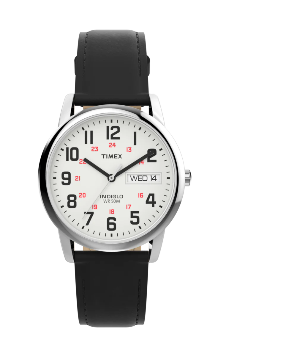Easy Reader 35mm Leather Strap Watch