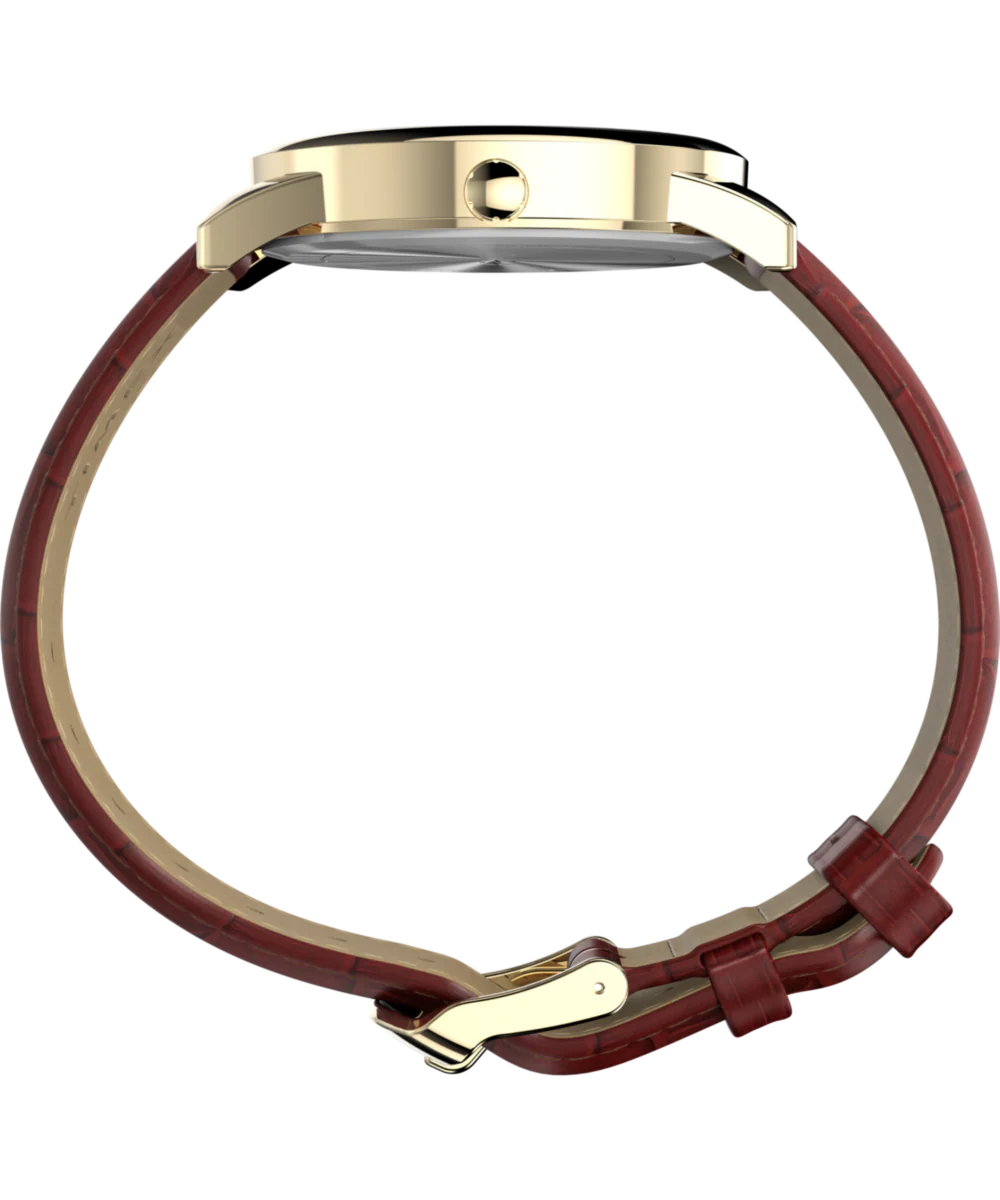 Easy Reader® 35mm Leather Strap Watch  - Image 3