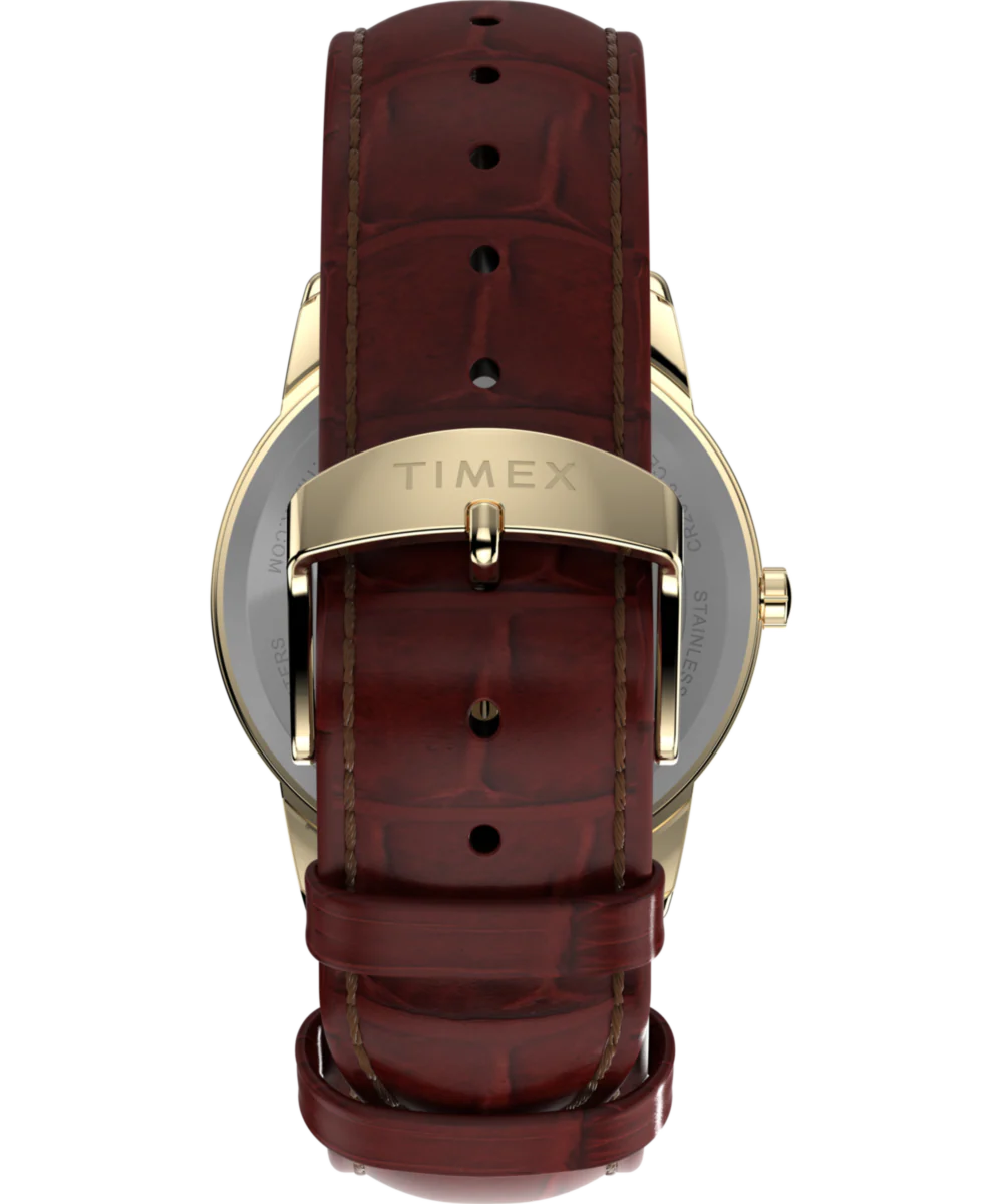 Easy Reader® 35mm Leather Strap Watch  - Image 4