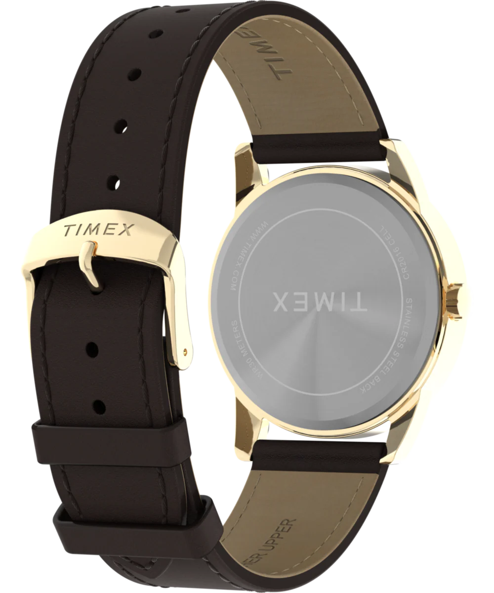 Easy Reader® Classic 38mm Leather Strap Watch - Image 6