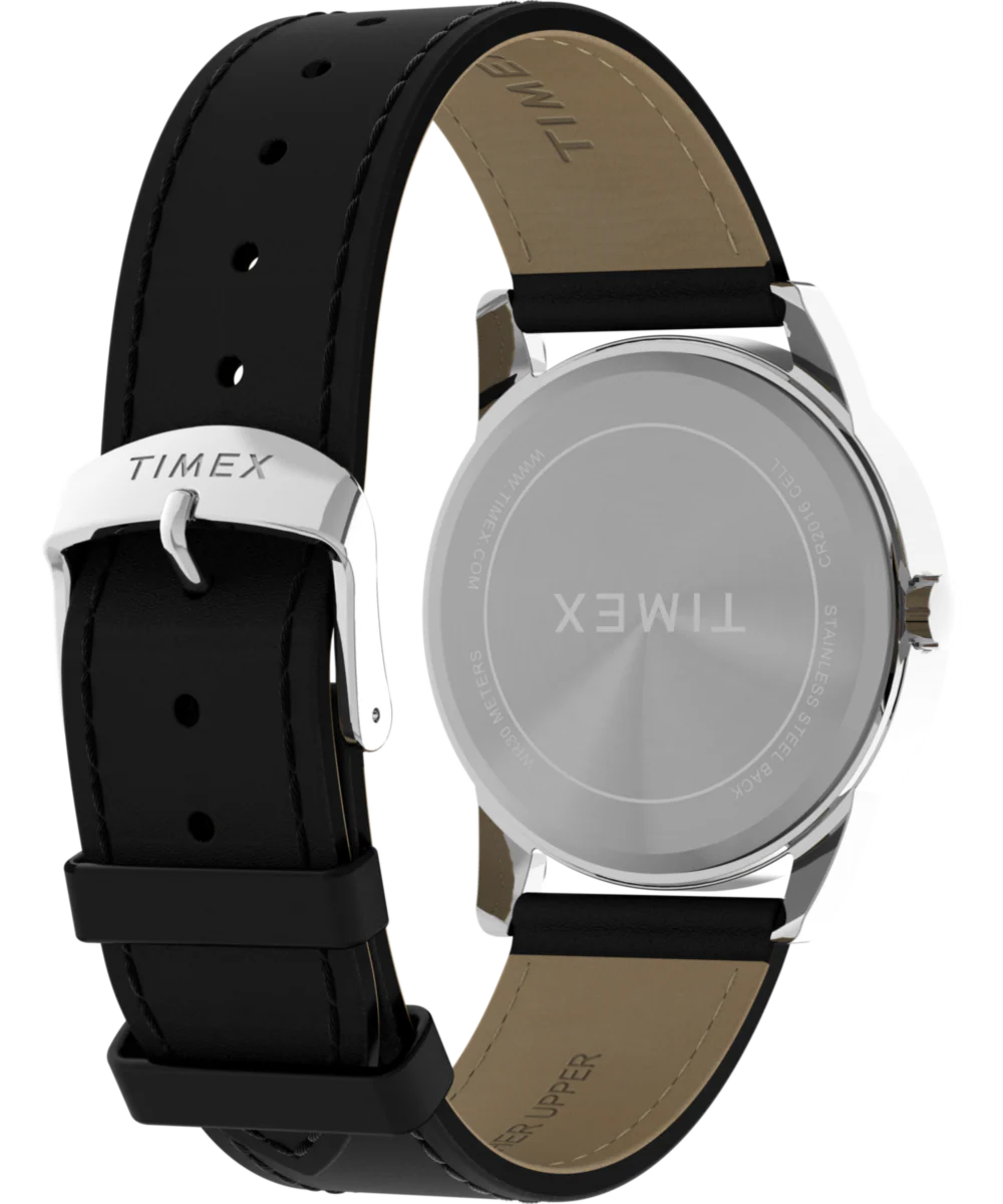 Easy Reader® Classic 38mm Leather Strap Watch - Image 6