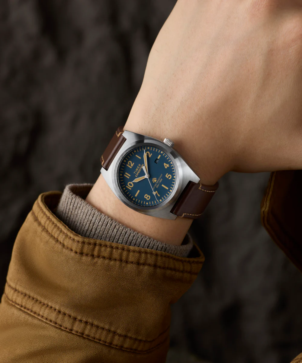 Expedition® Capstone 39mm Eco-Friendly Leather Strap Watch - Image 2