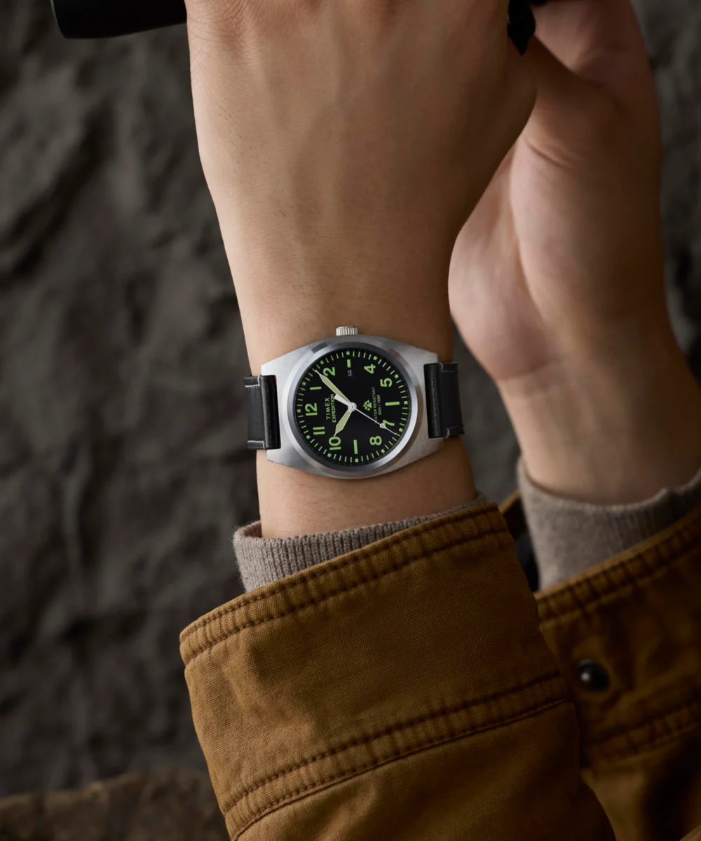 Expedition® Capstone 39mm Eco-Friendly Leather Strap Watch - Image 2