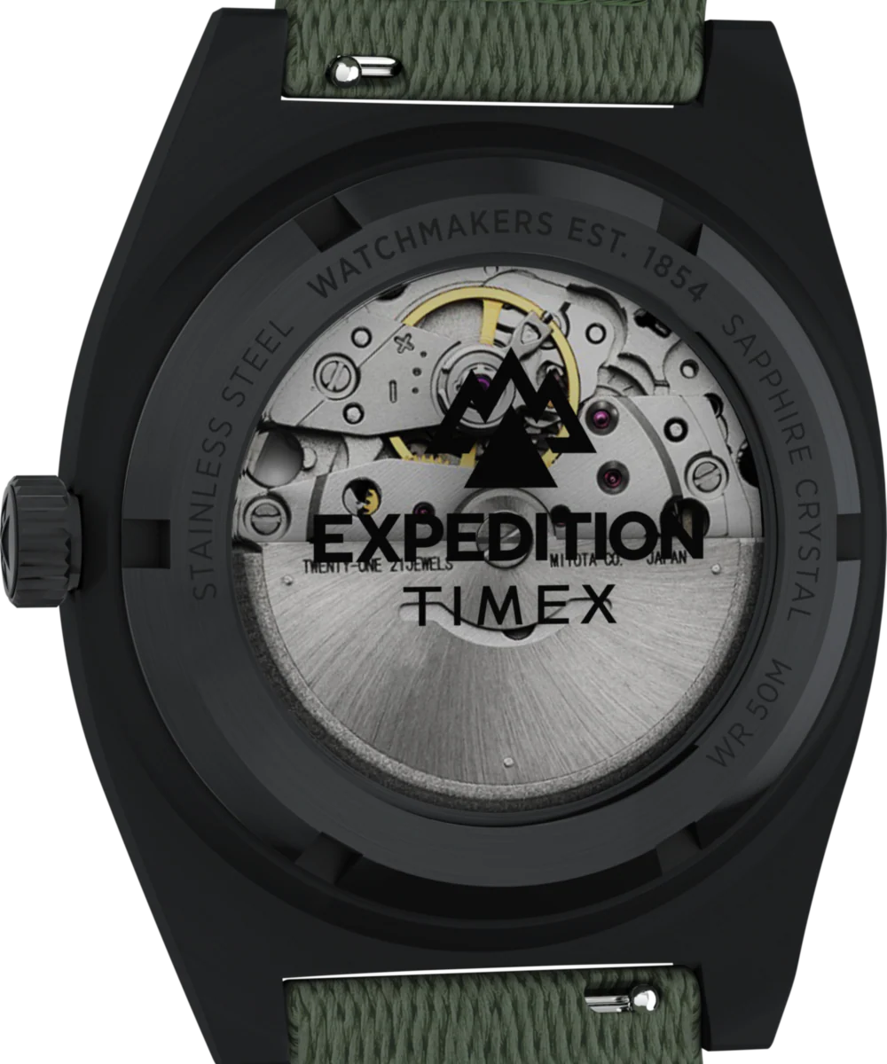 Expedition® Capstone Automatic 39mm Eco-Conscious Fabric Strap Watch - Image 4