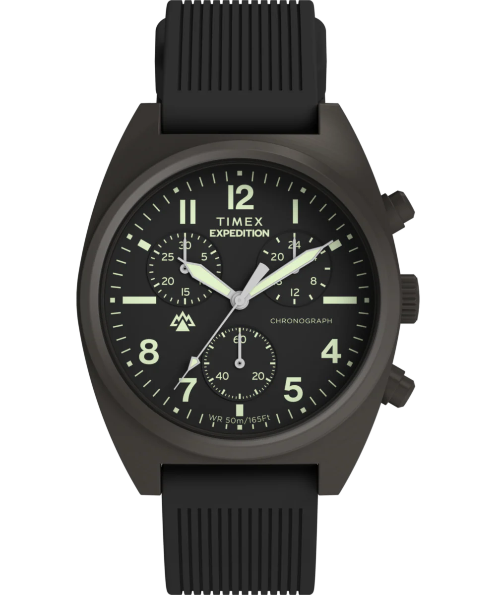 Expedition® Capstone Chronograph 41mm Silicone Strap Watch