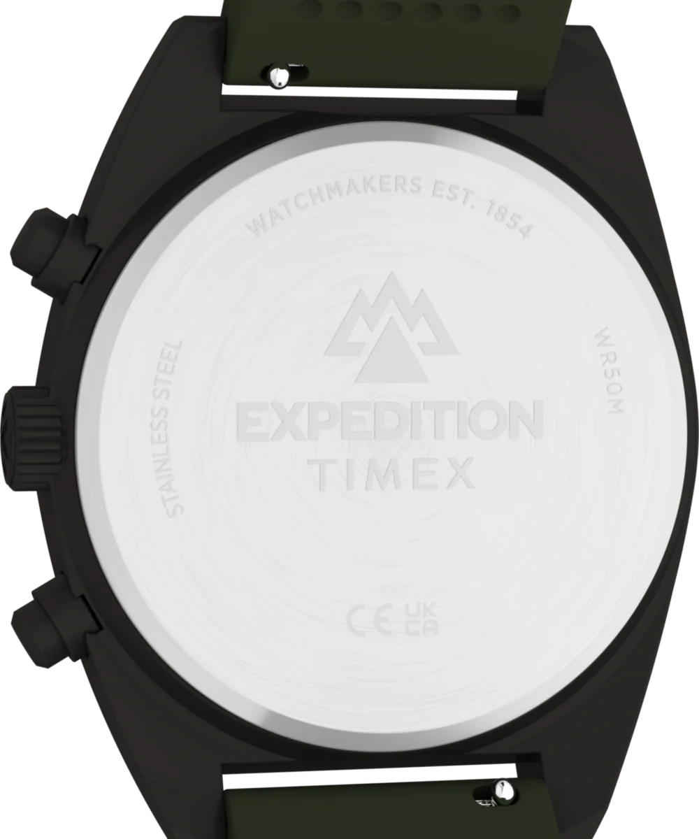 Expedition® Capstone Chronograph 41mm Silicone Strap Watch - Image 5