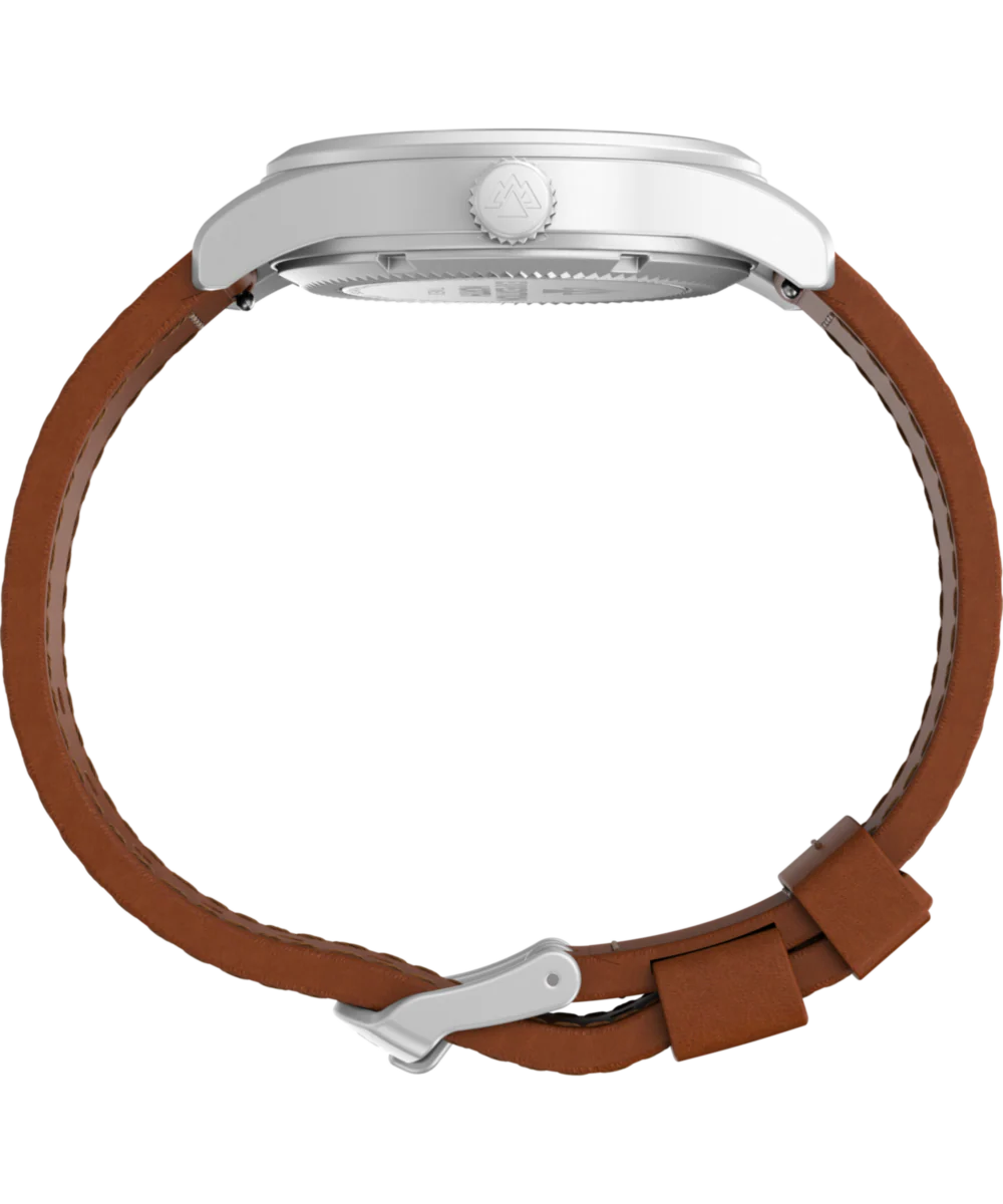Expedition Field Post Solar 36mm Eco-Friendly Leather Strap Watch - Image 2
