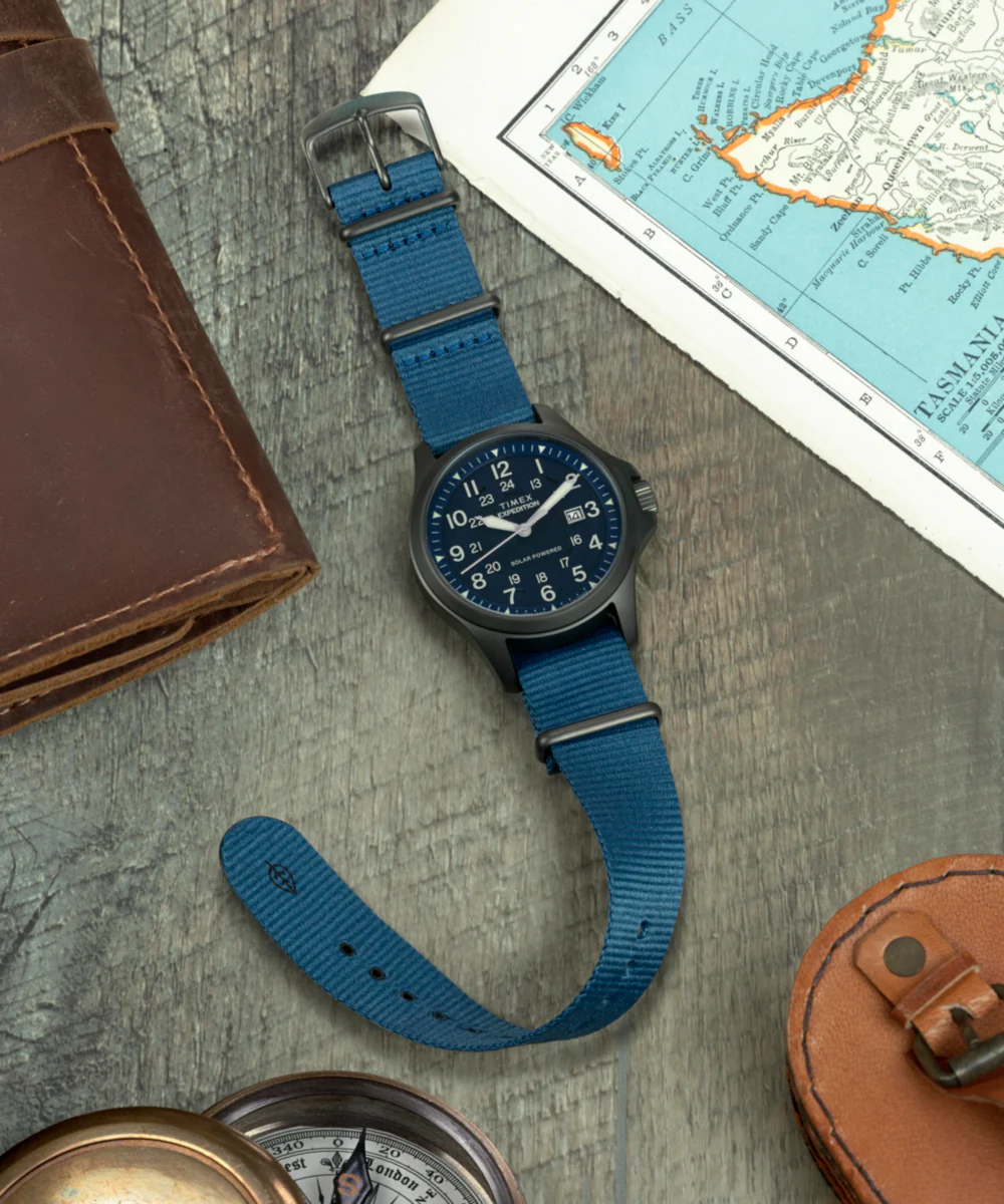Expedition® Field Post Solar 41mm Eco-Conscious Fabric Strap Watch - Image 6