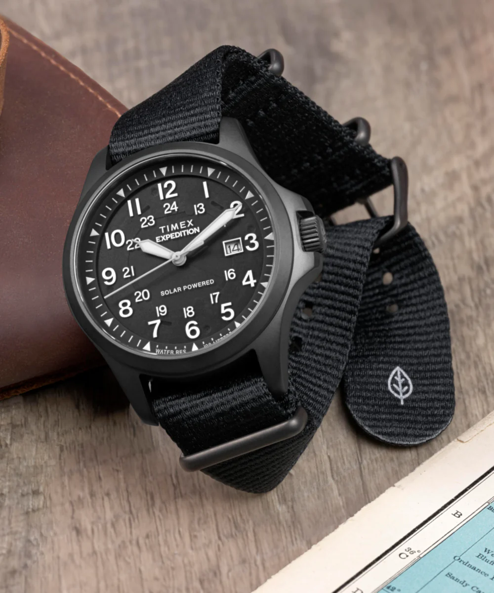 Expedition® Field Post Solar 41mm Eco-Conscious Fabric Strap Watch - Image 6