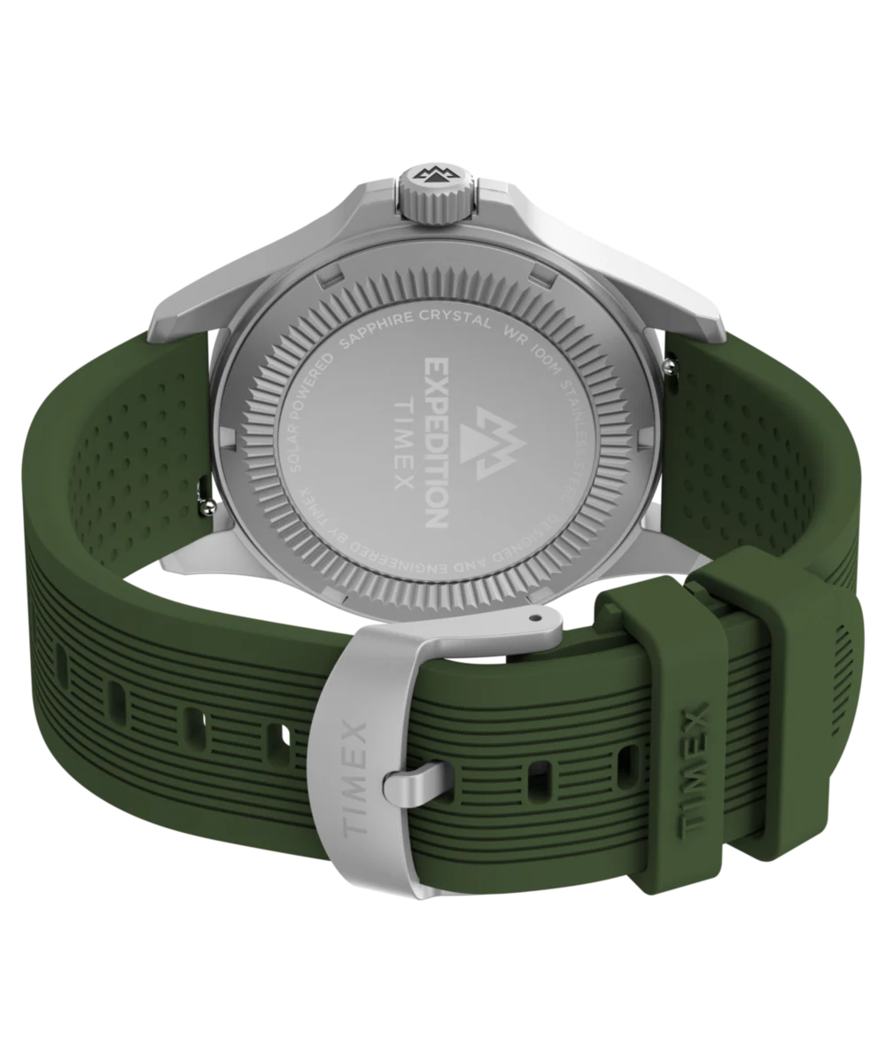 Expedition® Field Post Solar 41mm Silicone Strap Watch - Image 5