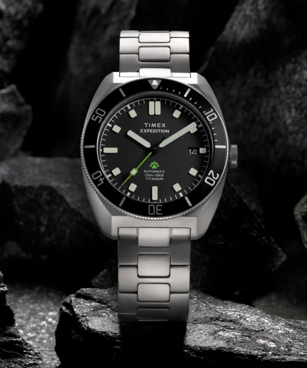 Expedition® Pioneer Titanium Automatic 41mm Bracelet Watch - Image 7