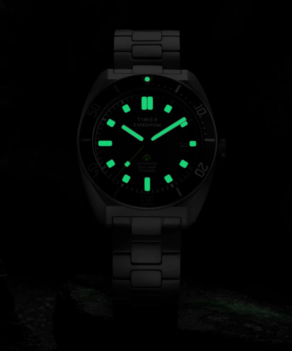 Expedition® Pioneer Titanium Automatic 41mm Bracelet Watch - Image 9