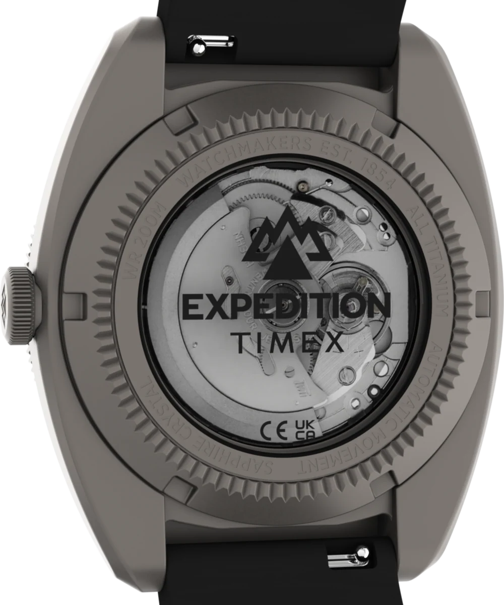 Expedition® Pioneer Titanium Automatic 41mm HNBR Synthetic Rubber Strap Watch - Image 5