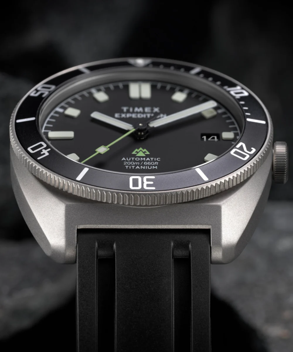Expedition® Pioneer Titanium Automatic 41mm HNBR Synthetic Rubber Strap Watch - Image 8