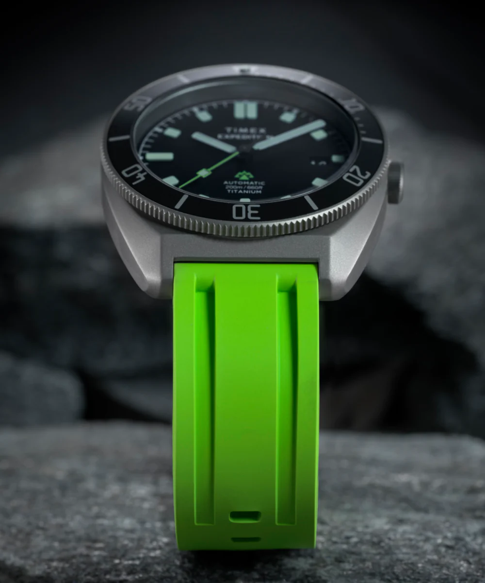 Expedition® Pioneer Titanium Automatic 41mm HNBR Synthetic Rubber Strap Watch - Image 6