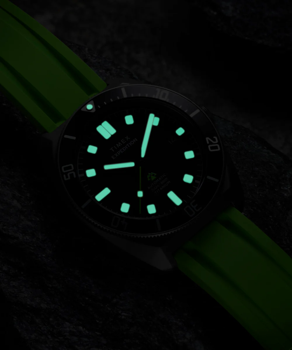 Expedition® Pioneer Titanium Automatic 41mm HNBR Synthetic Rubber Strap Watch - Image 7