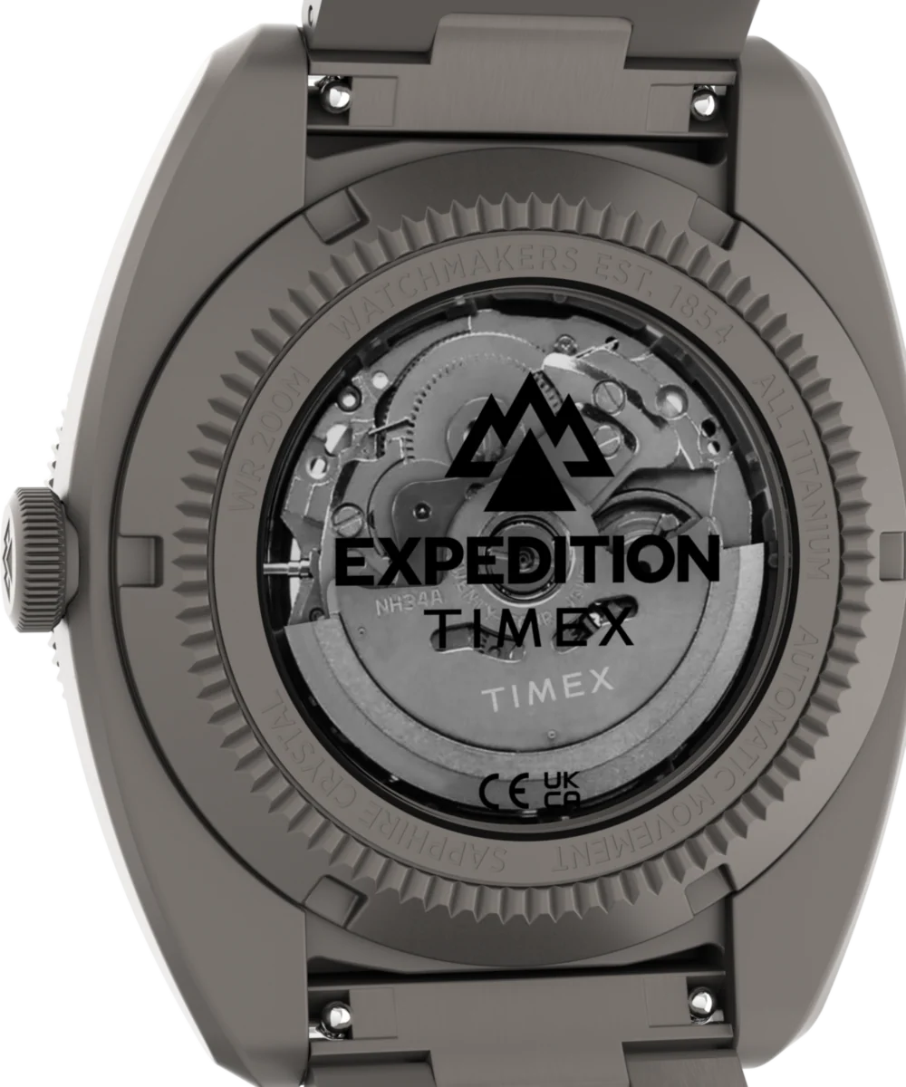 Expedition® Pioneer Titanium Automatic GMT 41mm Titanium Bracelet Watch - Image 5