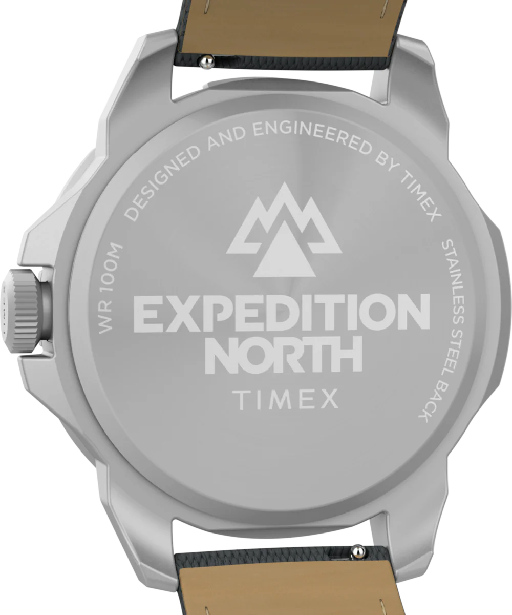 Expedition Ridge 42mm Leather Strap Watch - Image 4