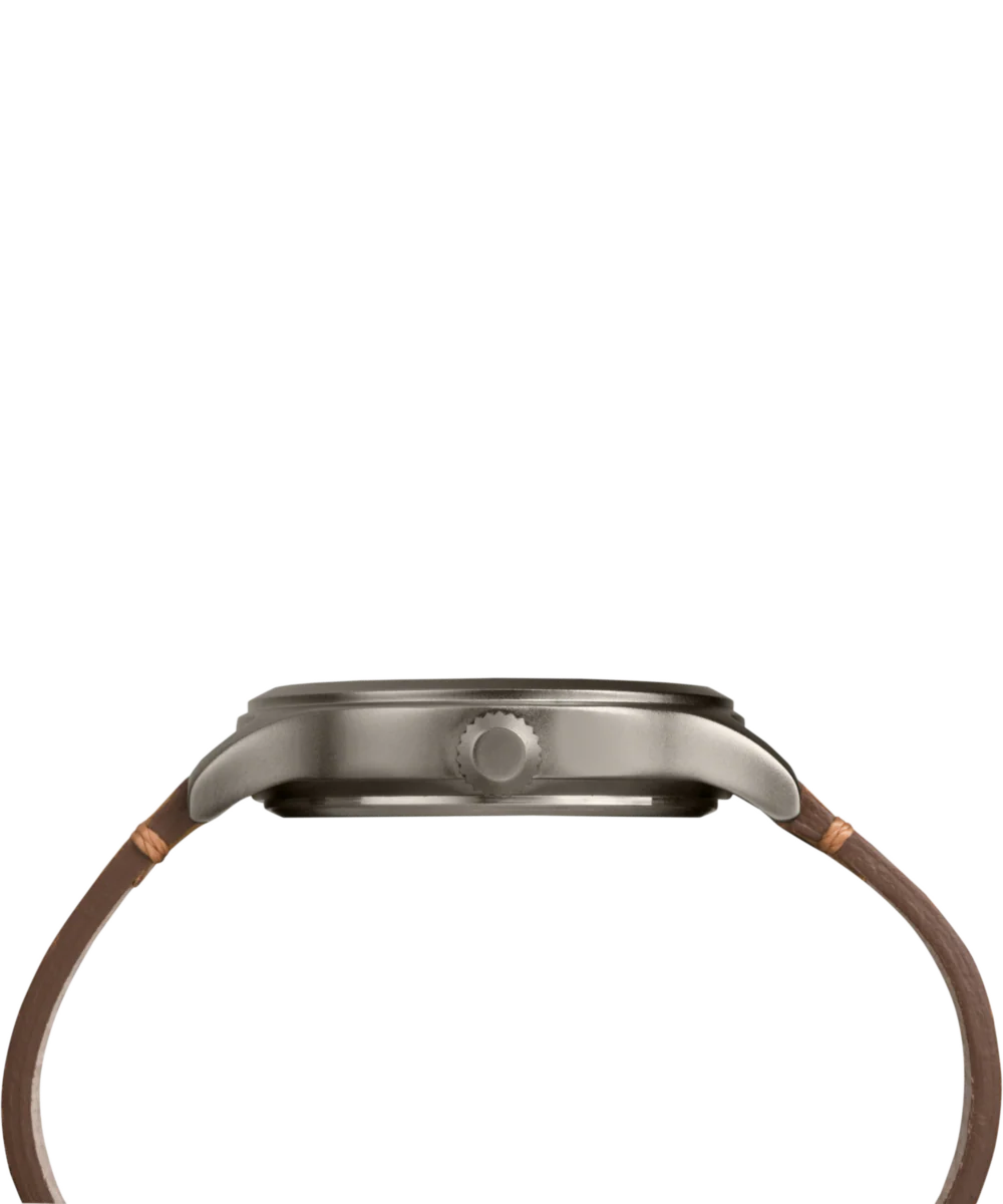 Expedition Scout 40mm Leather Strap Watch - Image 2