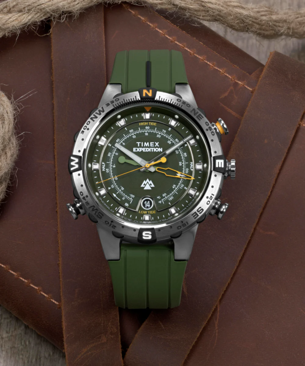 Expedition® Tide-Temp-Compass 45mm Silicone Strap Watch - Image 6