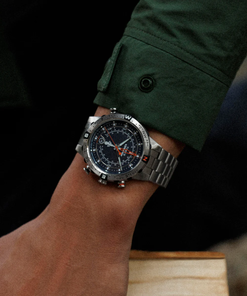 Expedition Tide-Temp-Compass 45mm Stainless Steel Bracelet Watch - Image 3