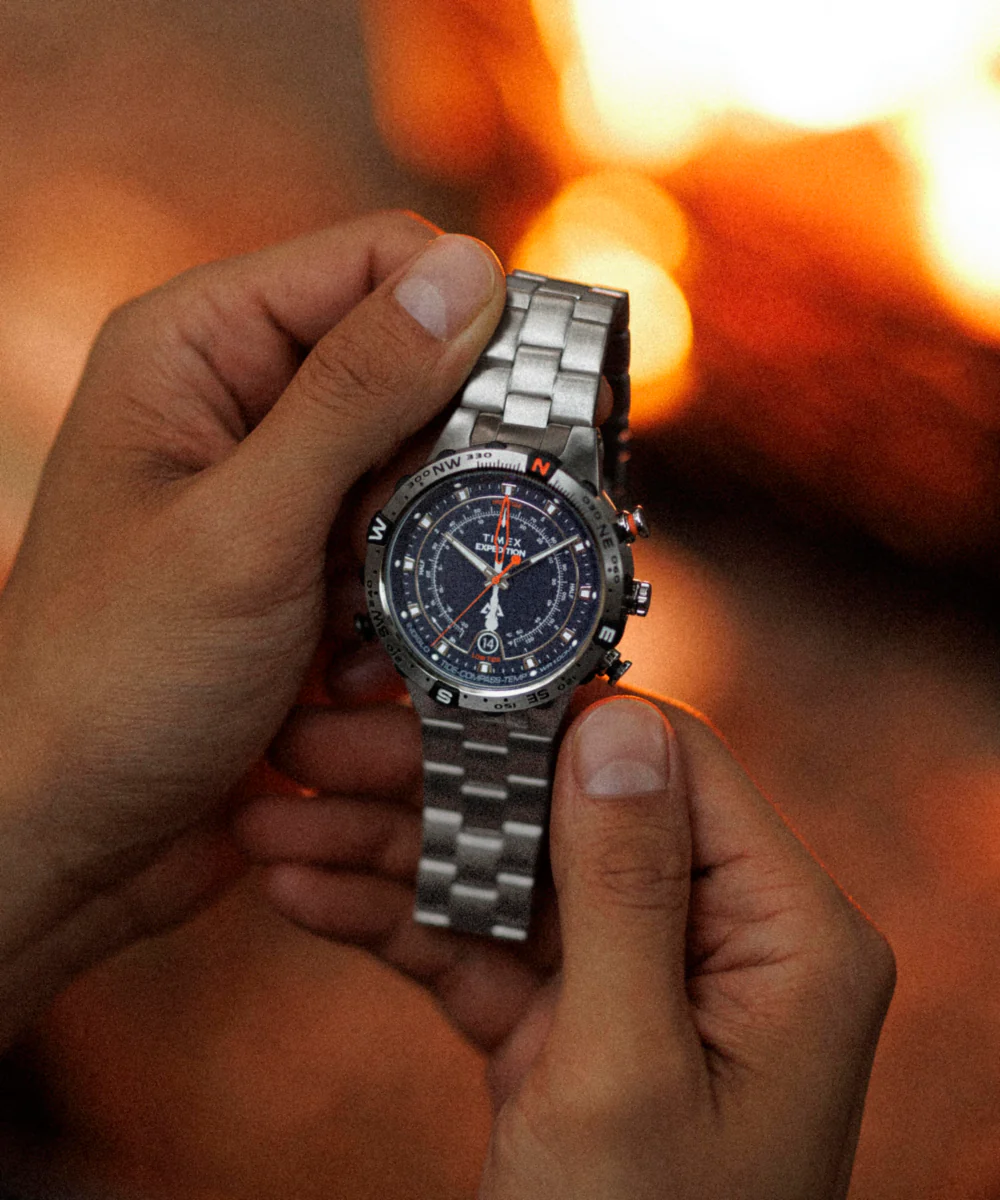 Expedition Tide-Temp-Compass 45mm Stainless Steel Bracelet Watch - Image 4