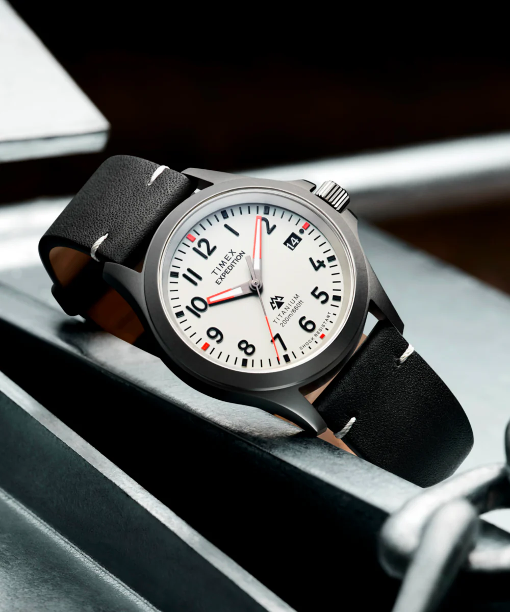 Expedition Titanium 38mm Leather Strap Watch  - Image 10