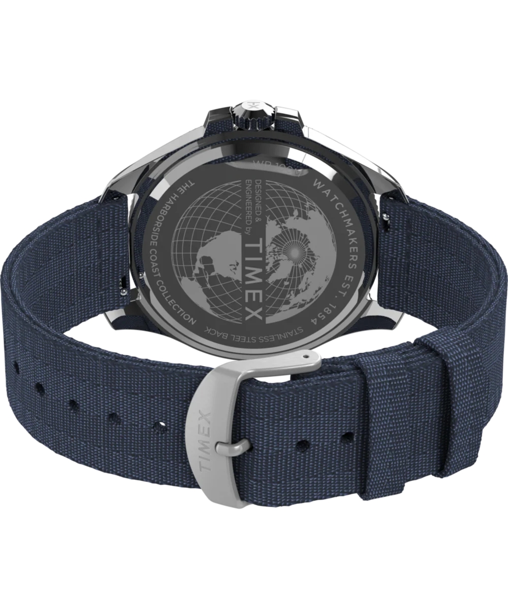Harborside Coast 44mm Recycled Fabric Strap Watch - Image 5