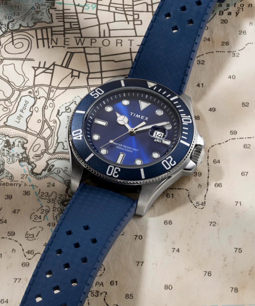 Harborside Coast 44mm Synthetic Rubber Strap Watch - Image 7