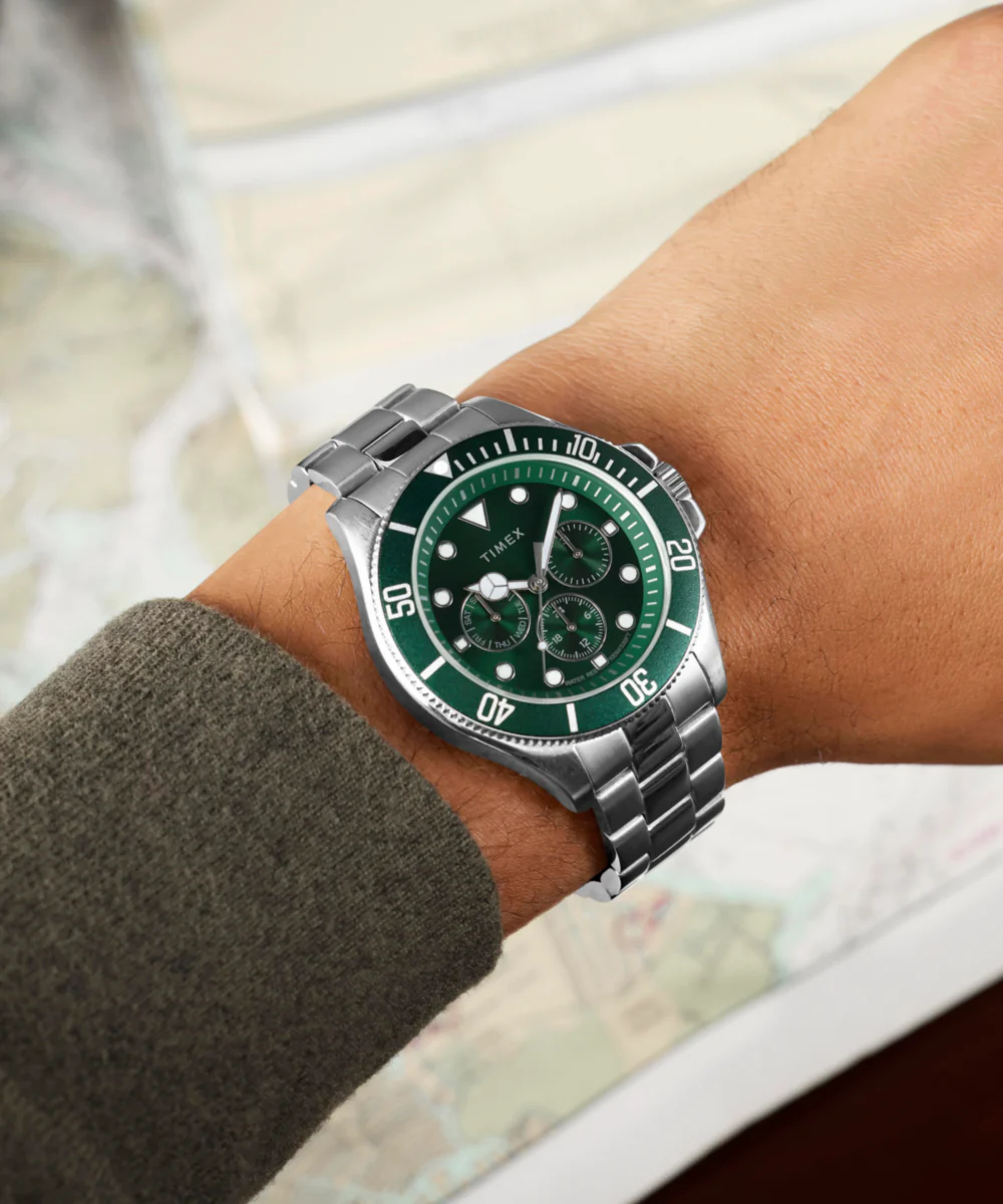Harborside Coast Multifunction 43mm Stainless Steel Bracelet Watch - Image 2