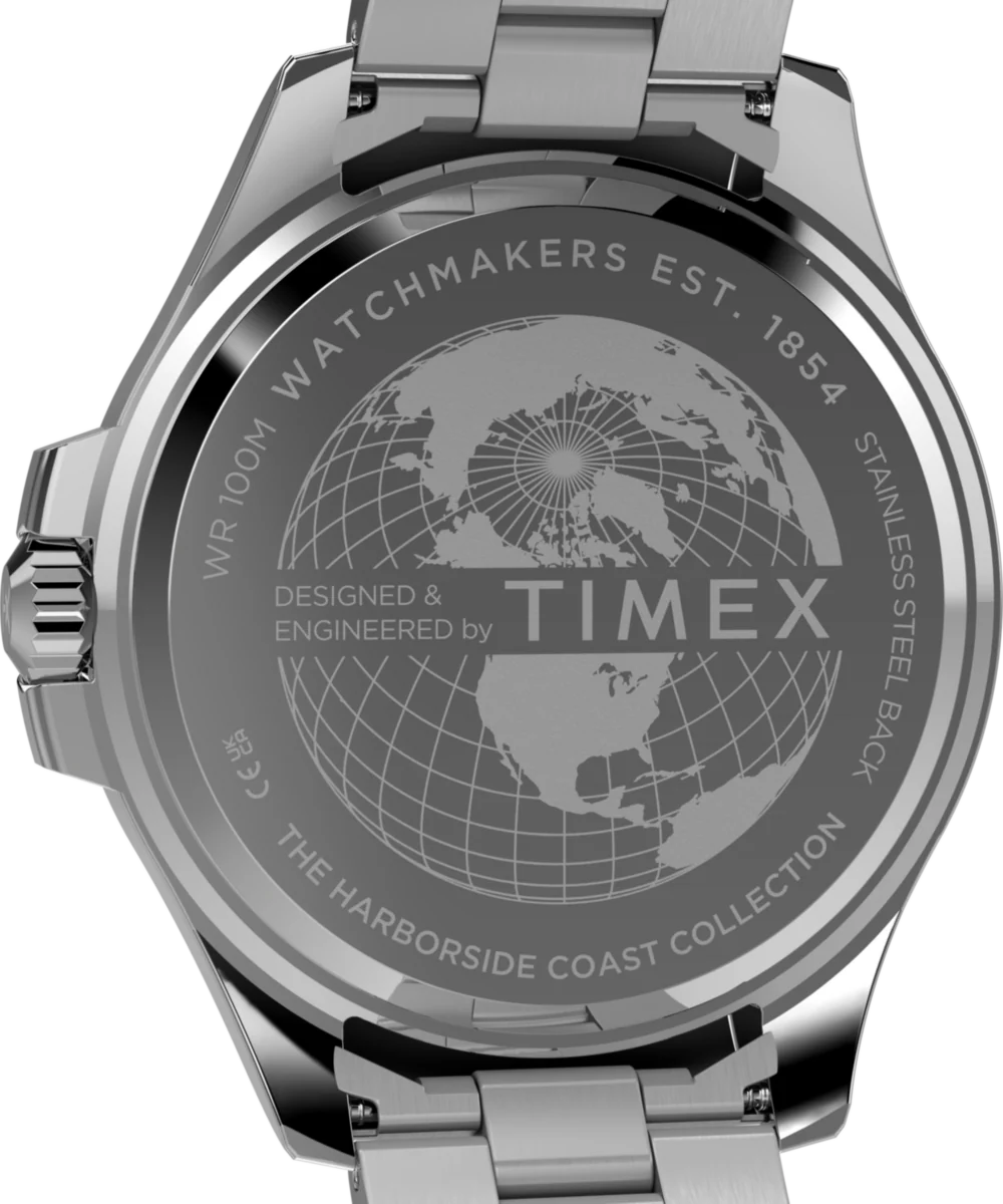 Harborside Coast Multifunction 43mm Stainless Steel Bracelet Watch - Image 5