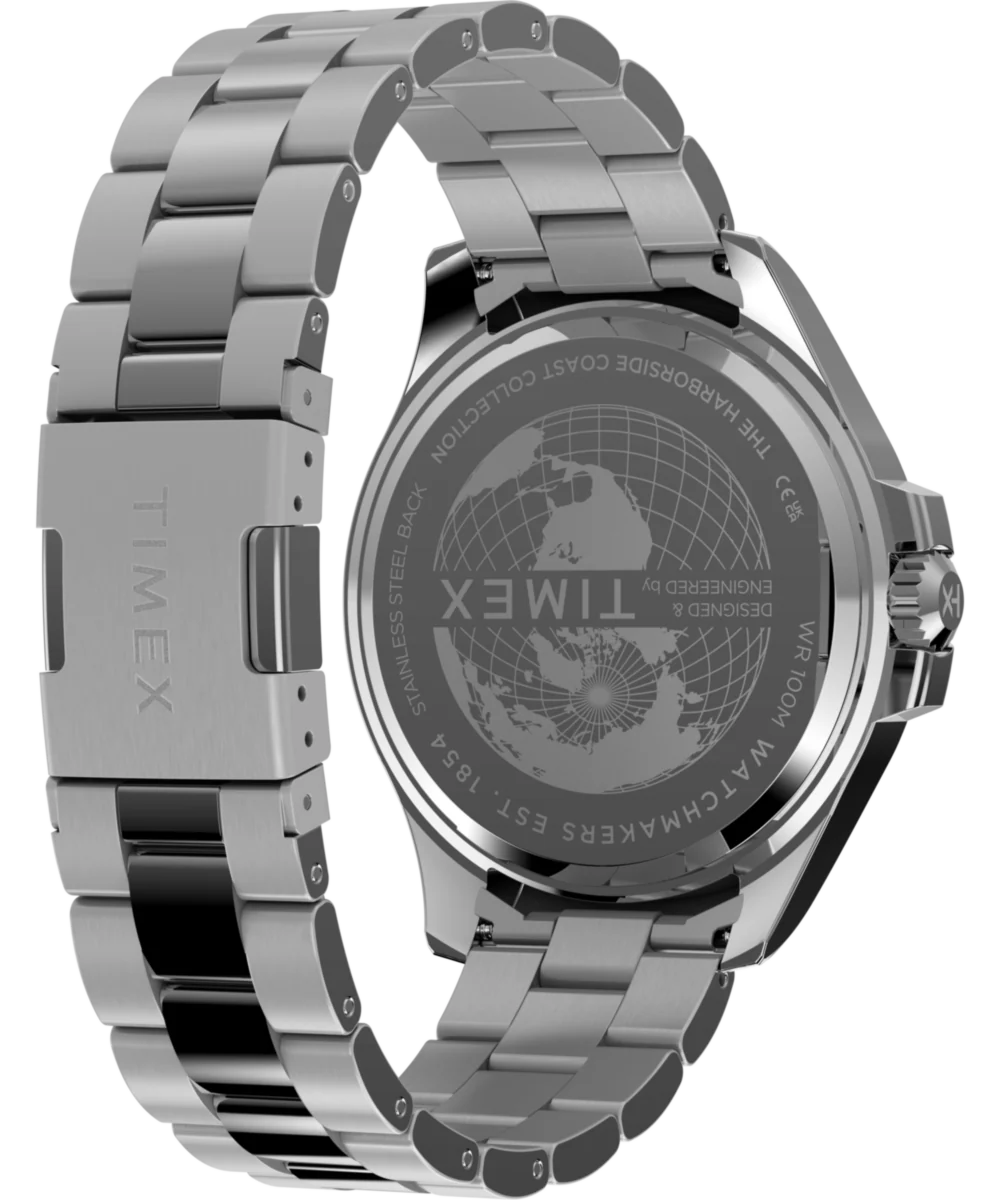 Harborside Coast Multifunction 43mm Stainless Steel Bracelet Watch - Image 6