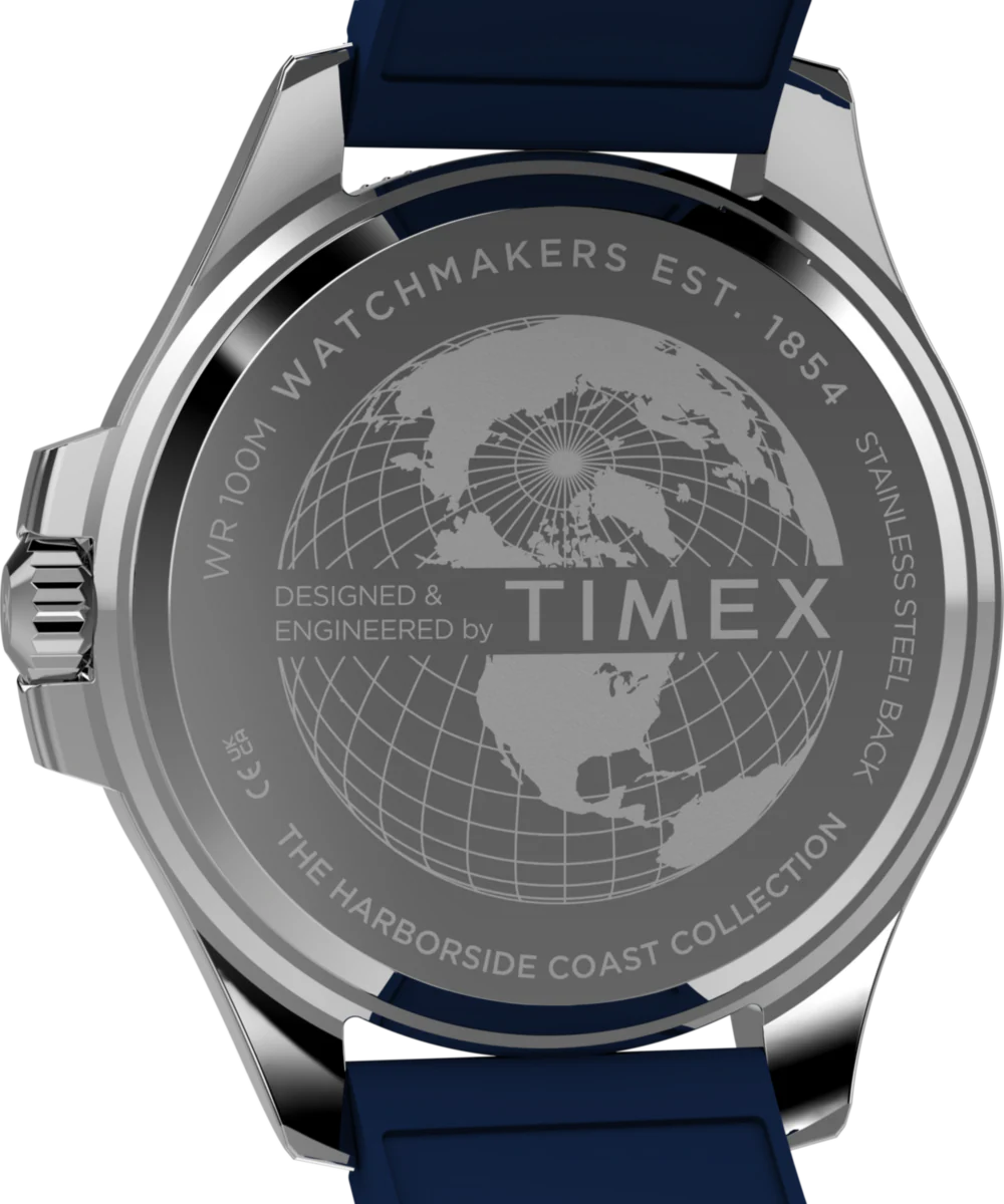 Harborside Coast Multifunction 43mm Synthetic Rubber Strap Watch - Image 4