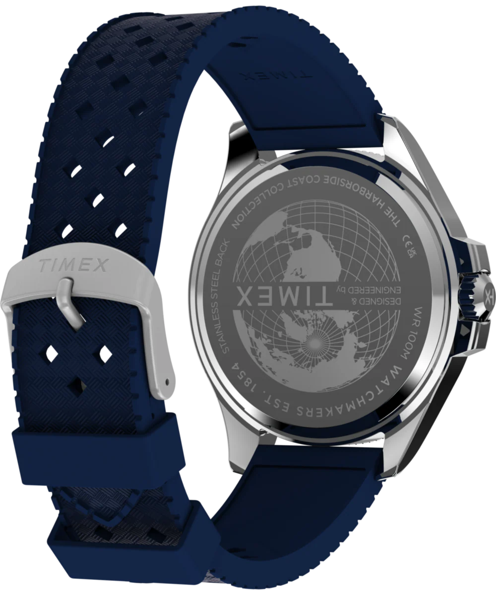Harborside Coast Multifunction 43mm Synthetic Rubber Strap Watch - Image 5