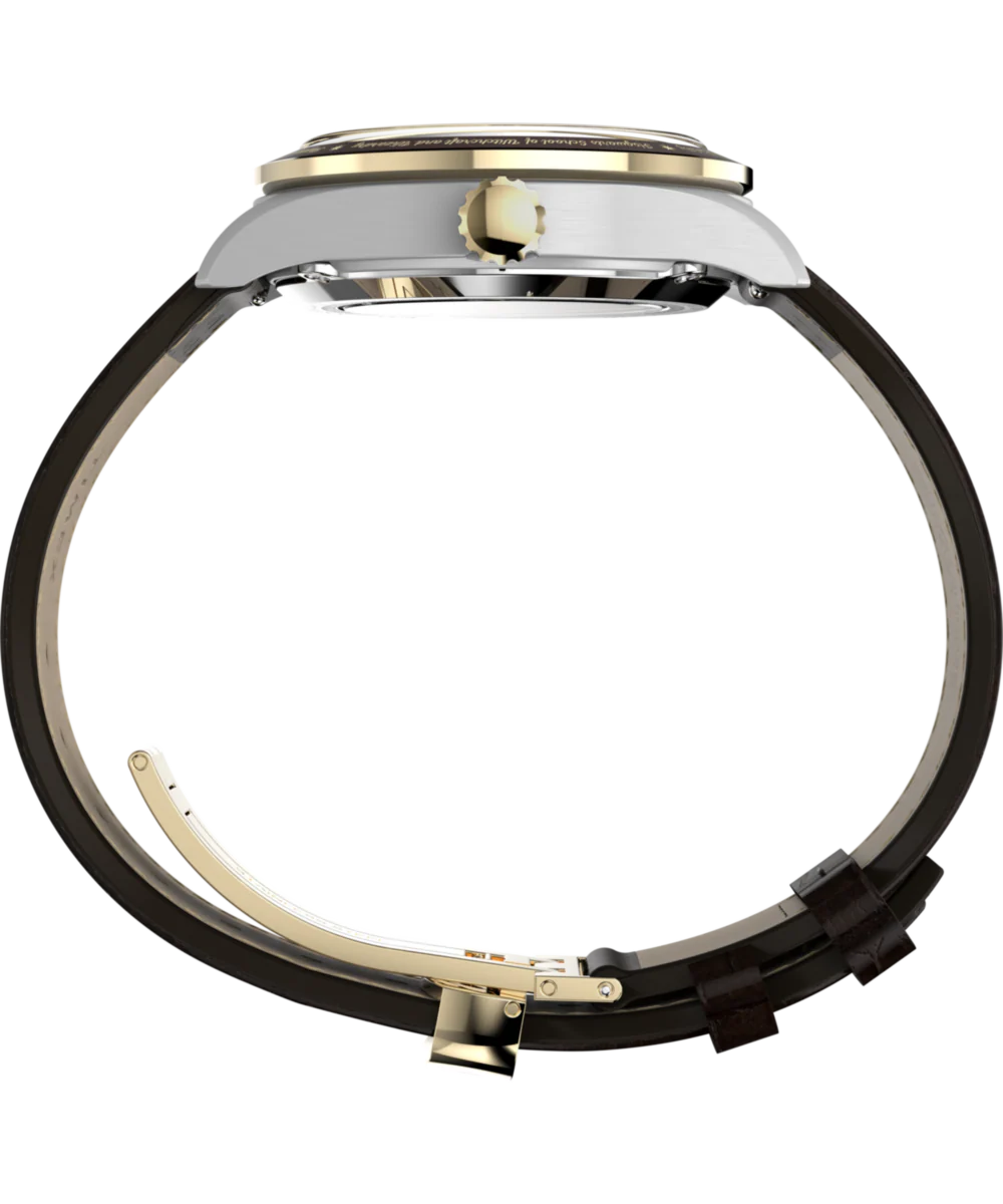 Harry Potter x Timex Waterbury Skeleton Automatic 39mm Leather Strap Watch - Image 3