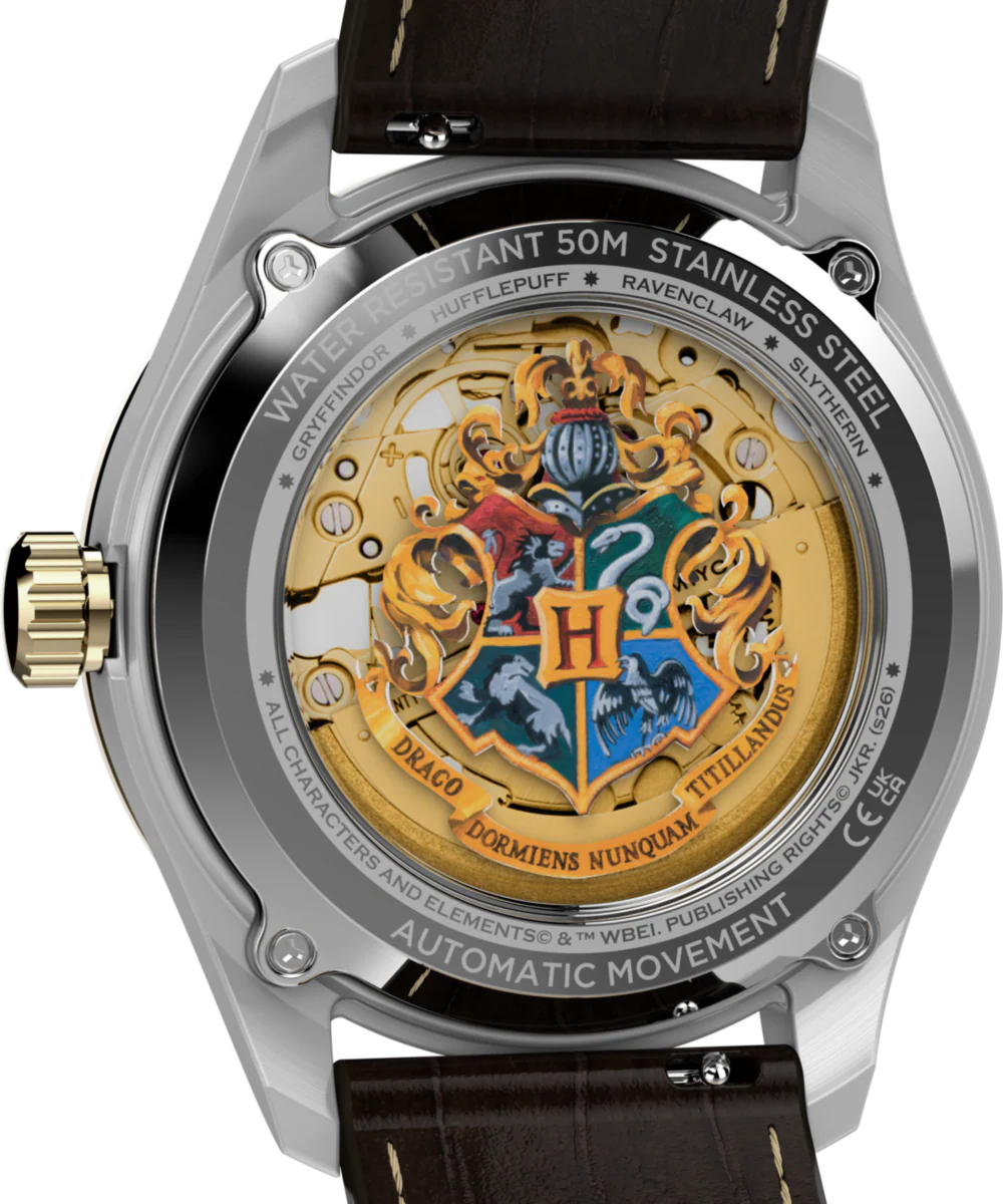 Harry Potter x Timex Waterbury Skeleton Automatic 39mm Leather Strap Watch - Image 5