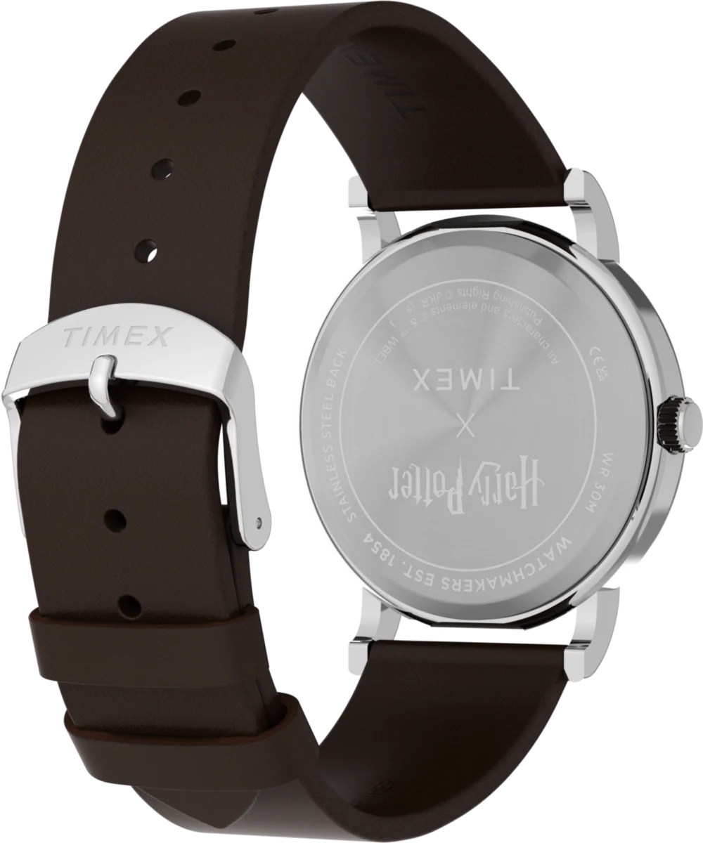 Harry Potter x Timex Weekender Slytherin House 38mm Leather Strap Watch - Image 5