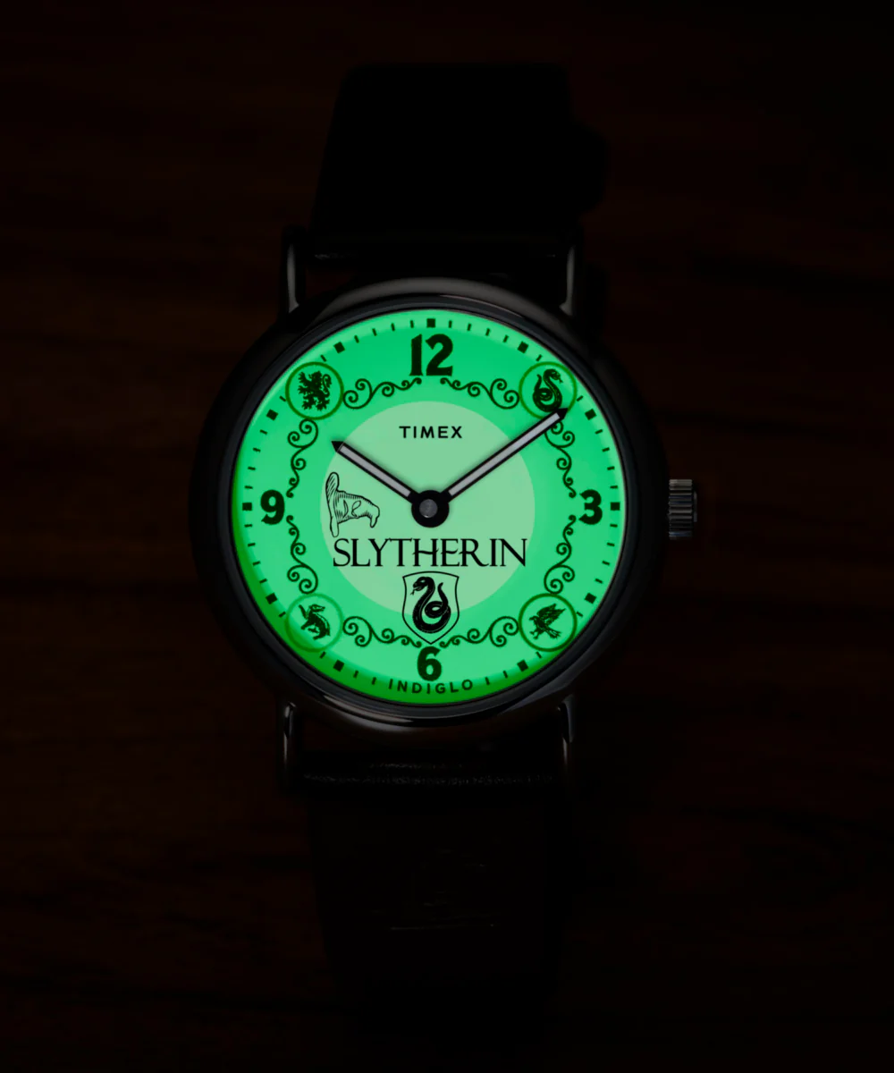 Harry Potter x Timex Weekender Slytherin House 38mm Leather Strap Watch - Image 6