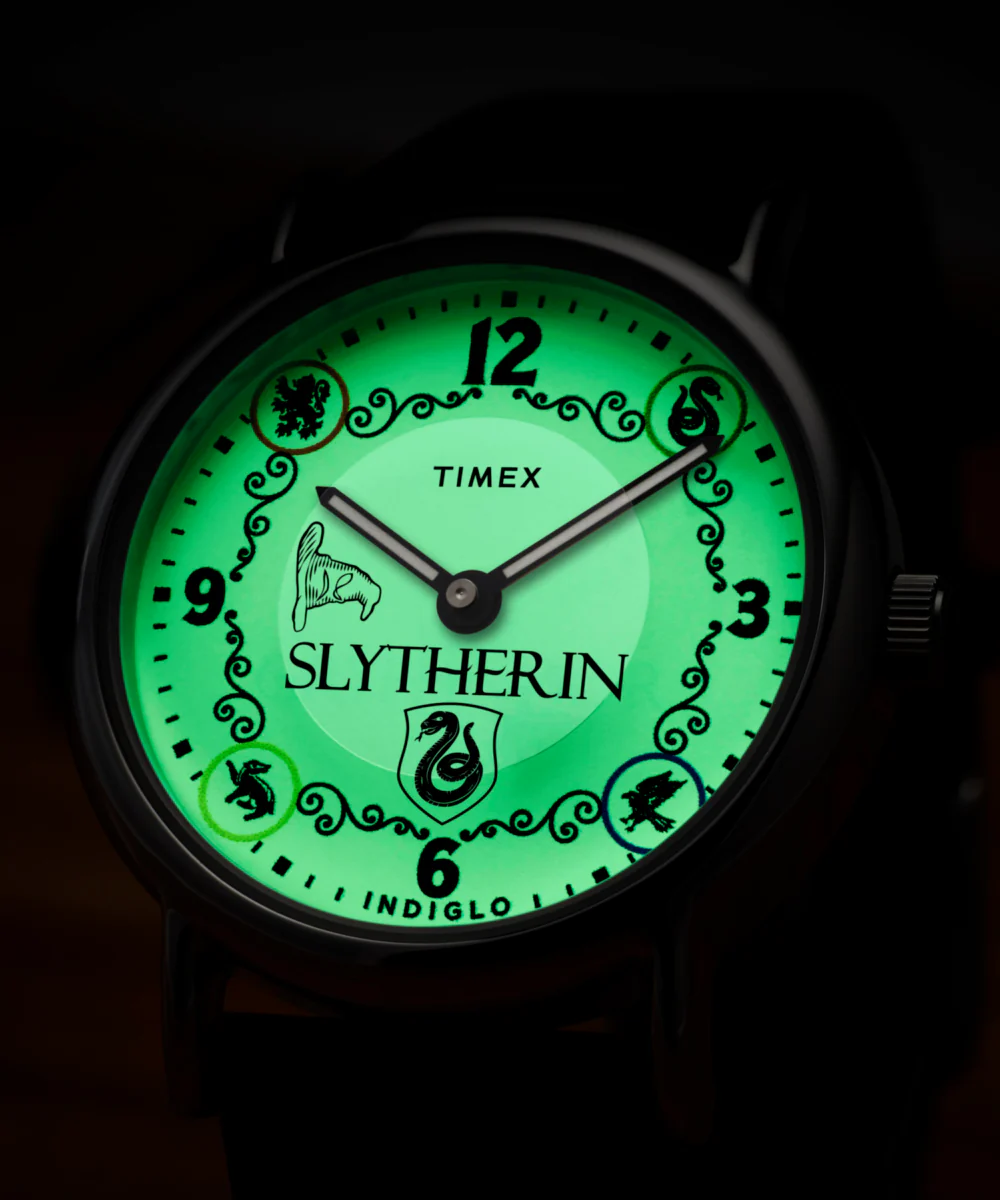 Harry Potter x Timex Weekender Slytherin House 38mm Leather Strap Watch - Image 7