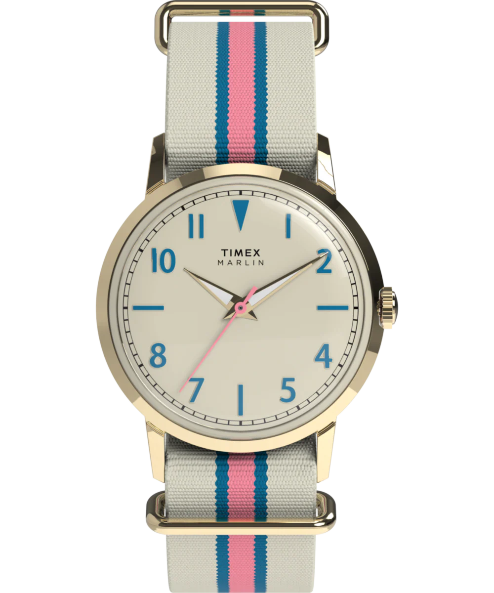 Marlin® 34mm Fabric Strap Watch