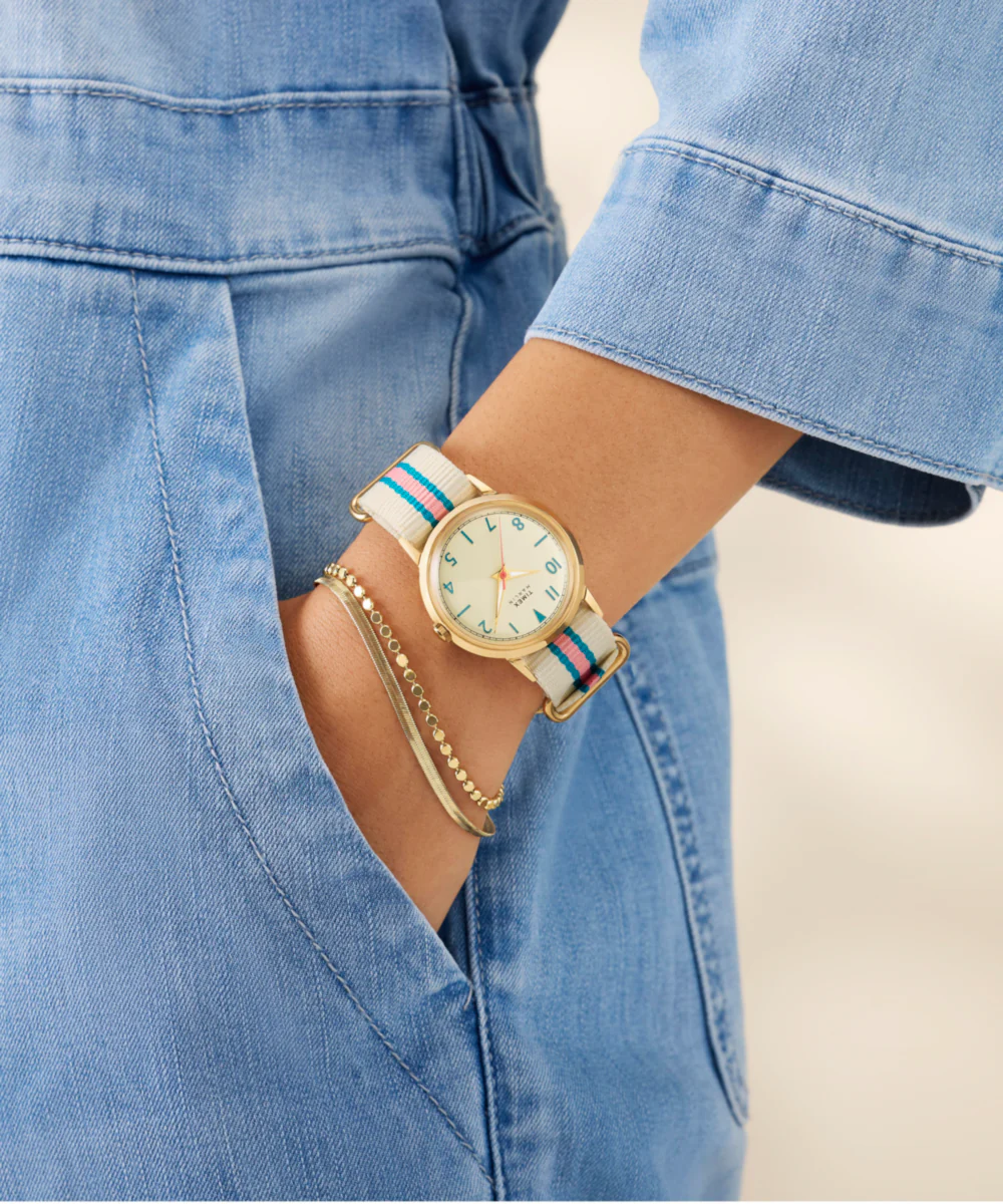 Marlin® 34mm Fabric Strap Watch - Image 3