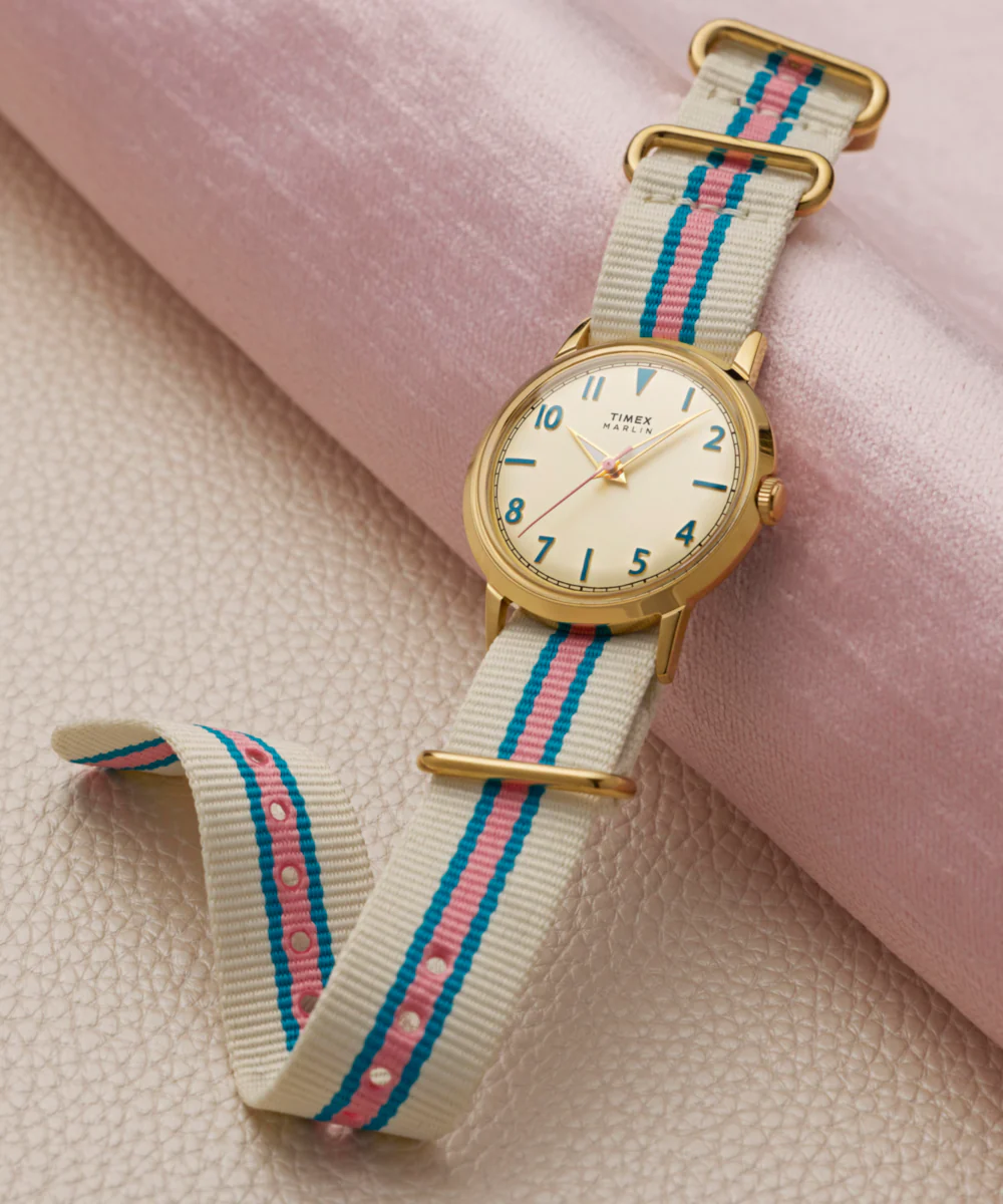 Marlin® 34mm Fabric Strap Watch - Image 8