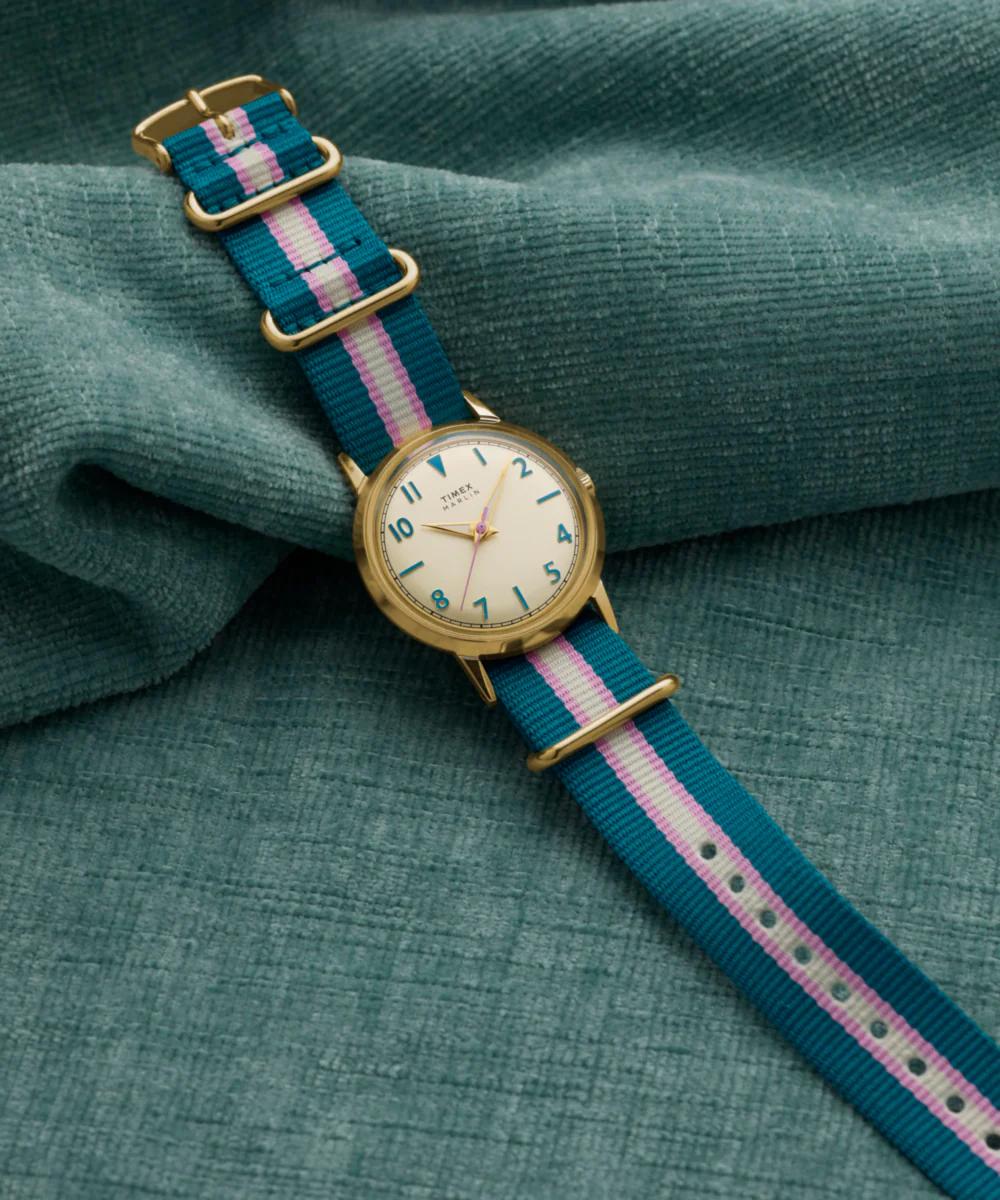 Marlin® 34mm Fabric Strap Watch - Image 7